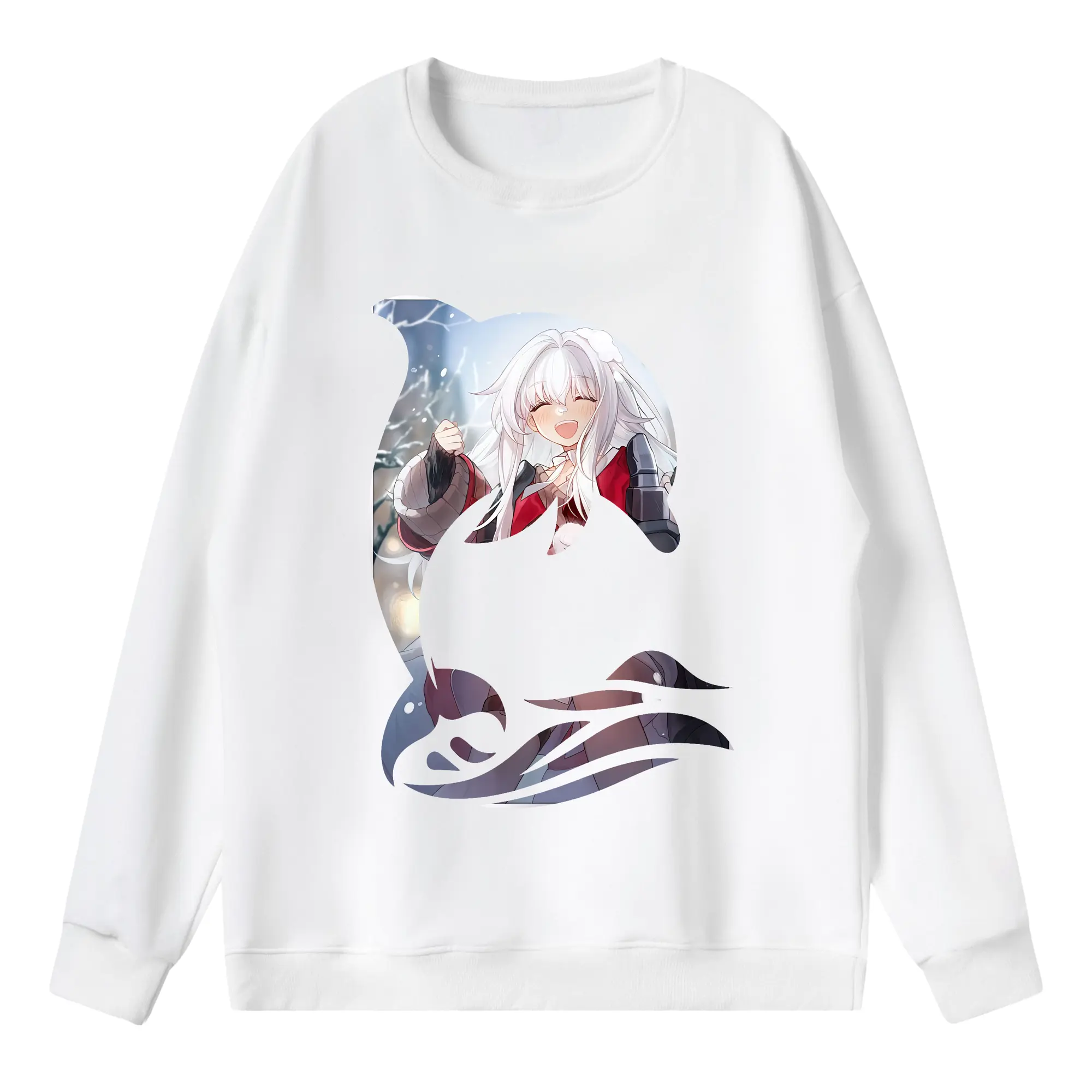崩壊：スターレイル グッズ クラーラ - 薄手 クルーネック スウェット 裏毛260g · ポリエステル 春秋向け カジュアル 男女兼用 · トレーナー デイリー スポーツ 散歩に最適