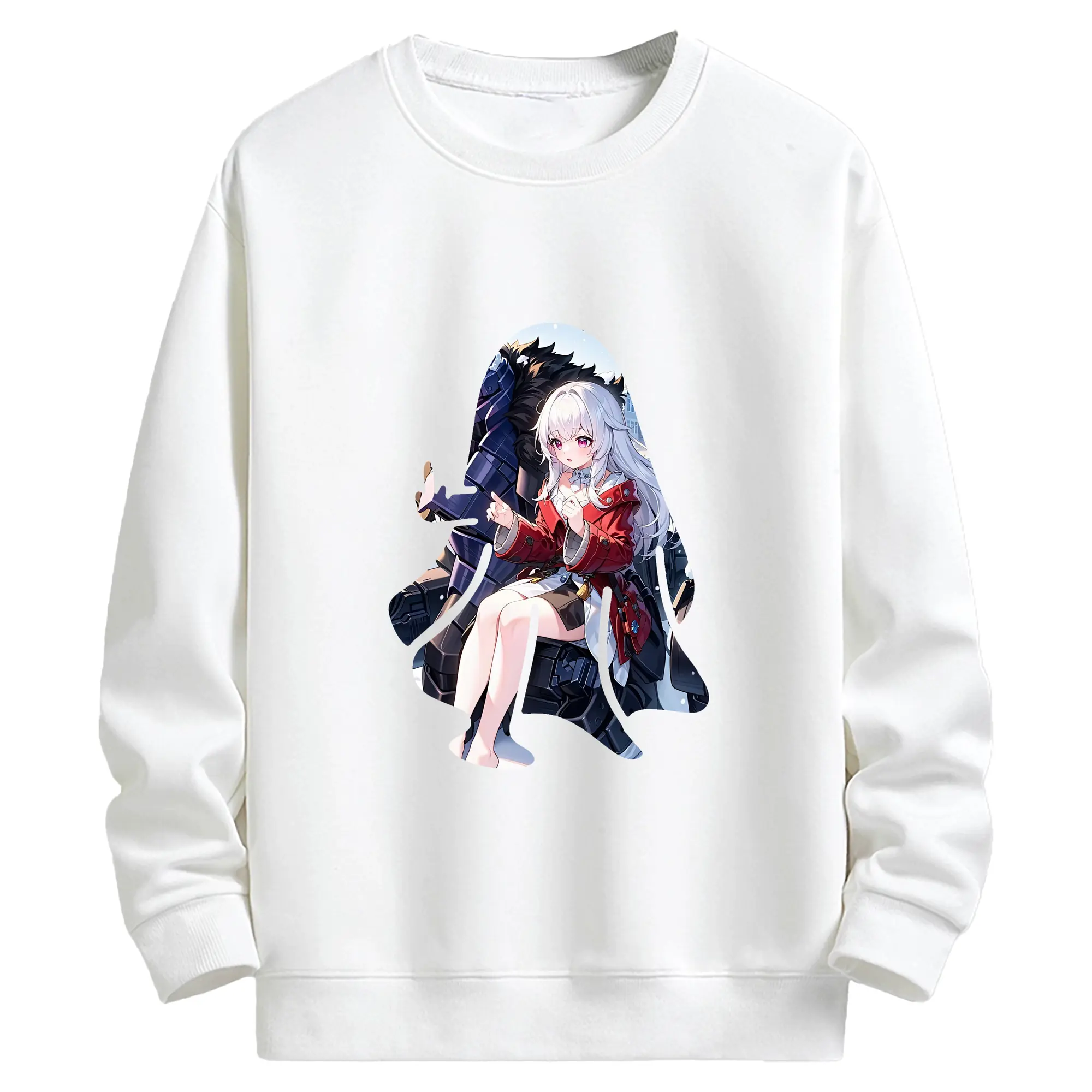 崩壊：スターレイル グッズ クラーラ - キッズ クルーネックスウェットシャツ ・ フロントプリント ・ 綿80％ ポリエステル20％ ・ 快適 通学 スポーツ 日常使い お散歩用