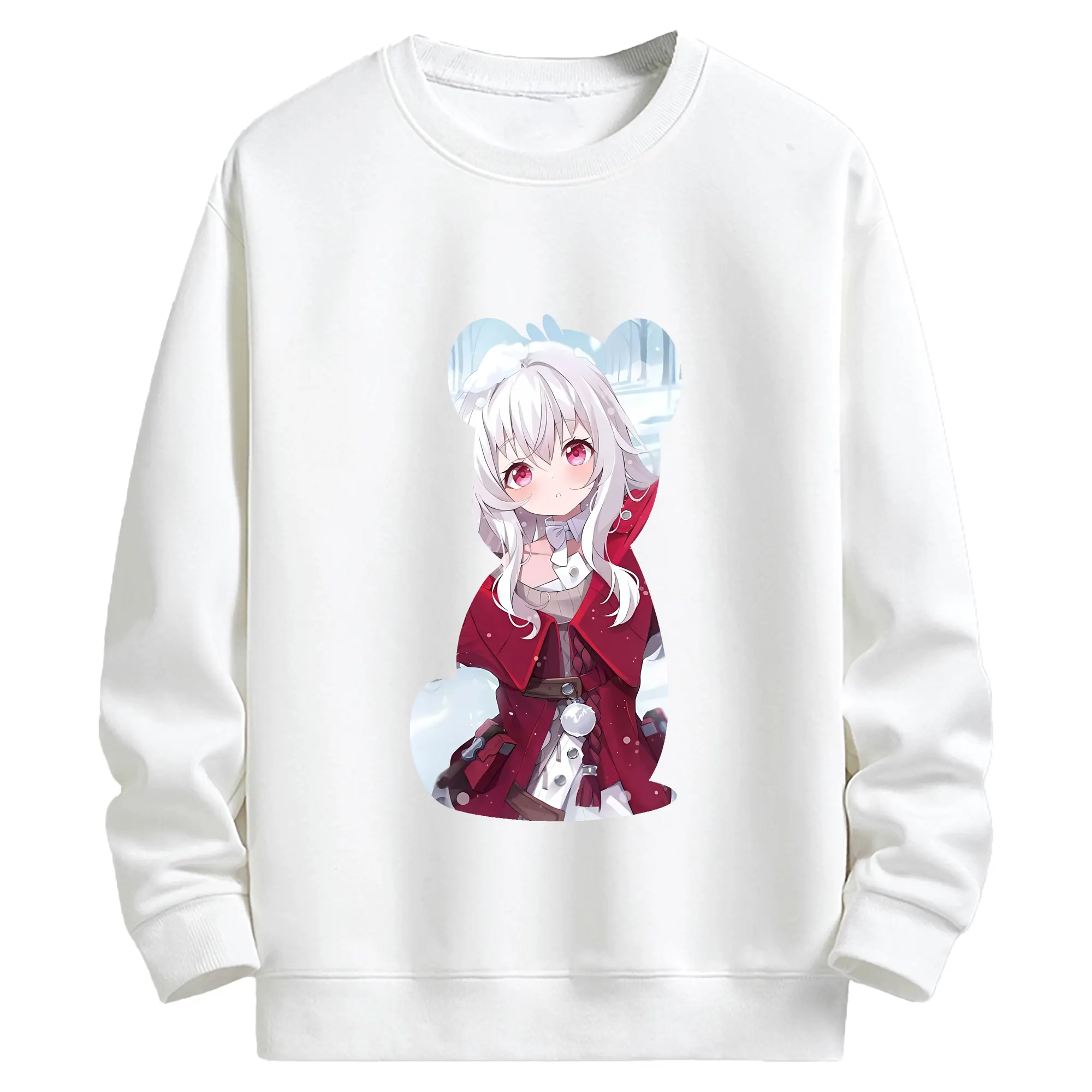 崩壊：スターレイル グッズ クラーラ - キッズ クルーネックスウェットシャツ ・ フロントプリント ・ 綿80％ ポリエステル20％ ・ 快適 通学 スポーツ 日常使い お散歩用