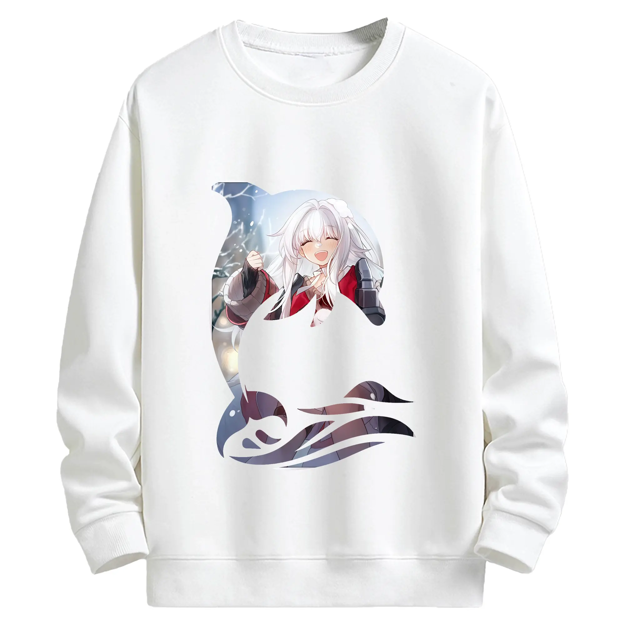 崩壊：スターレイル グッズ クラーラ - キッズ クルーネックスウェットシャツ ・ フロントプリント ・ 綿80％ ポリエステル20％ ・ 快適 通学 スポーツ 日常使い お散歩用