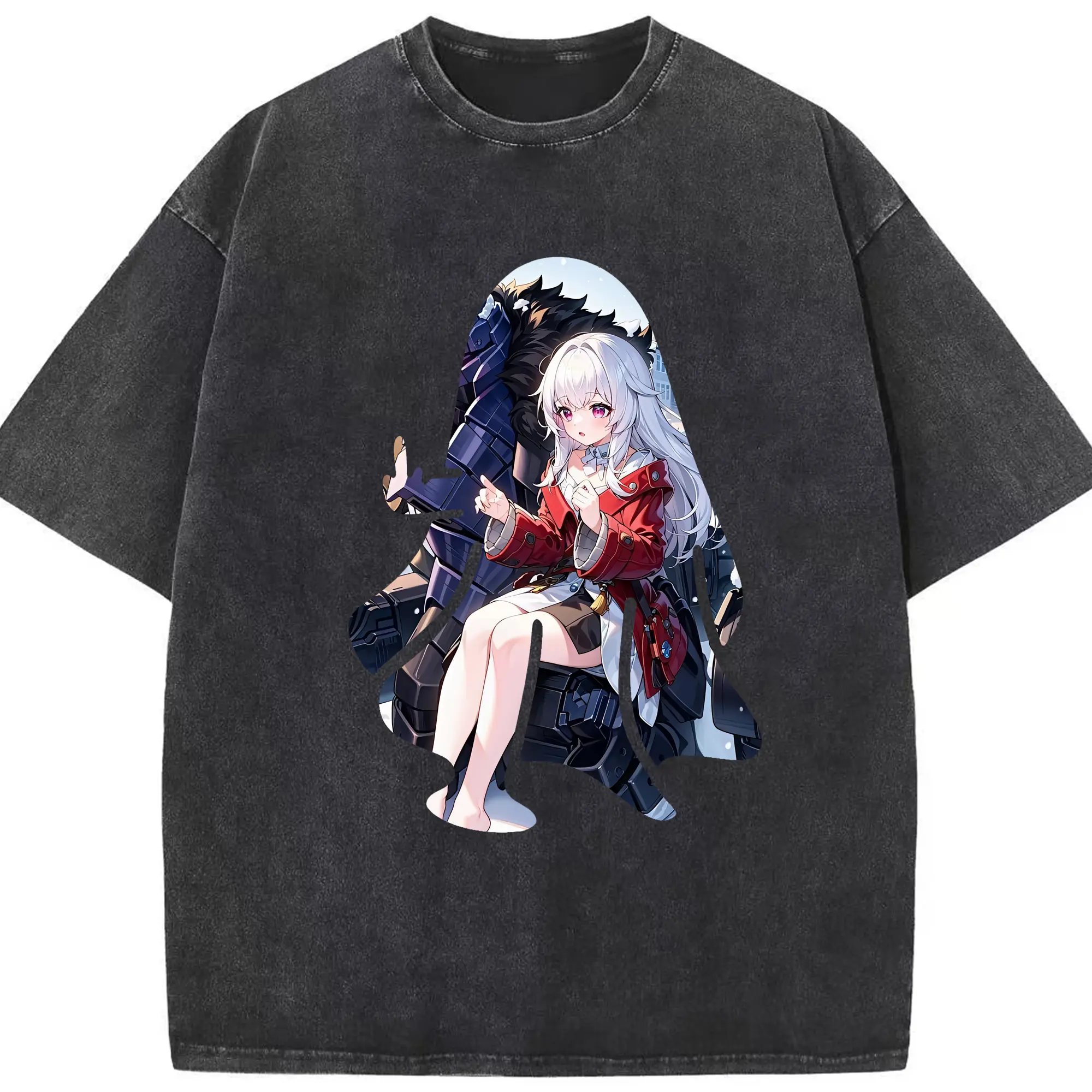 崩壊：スターレイル グッズ クラーラ - 綿100％ ヴィンテージ風 半袖Tシャツ ・ フロントプリント ・ 柔らか肌触り ・ 通気性 快適 ・ スポーツ カジュアル 外出用