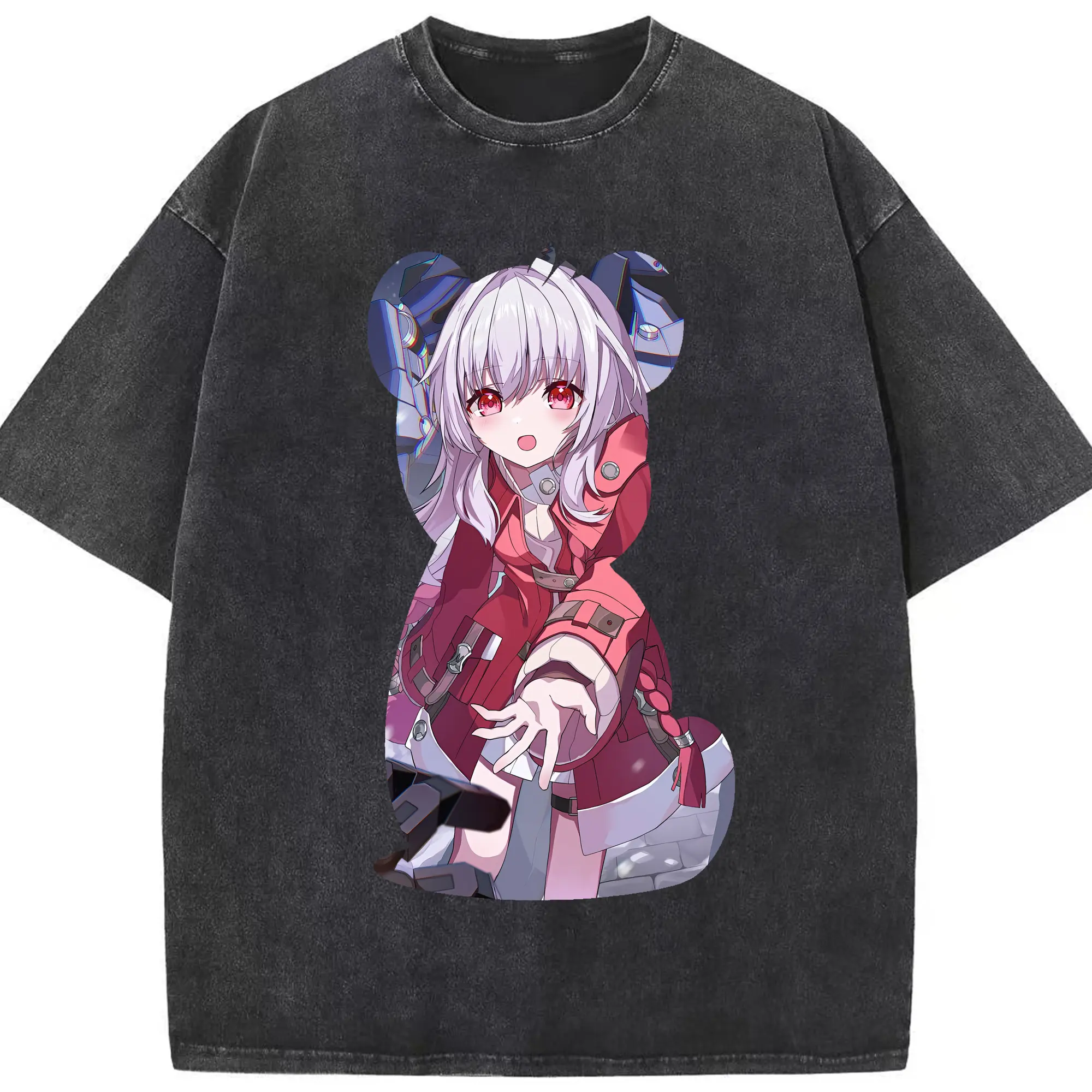 崩壊：スターレイル グッズ クラーラ - 綿100％ ヴィンテージ風 半袖Tシャツ ・ フロントプリント ・ 柔らか肌触り ・ 通気性 快適 ・ スポーツ カジュアル 外出用