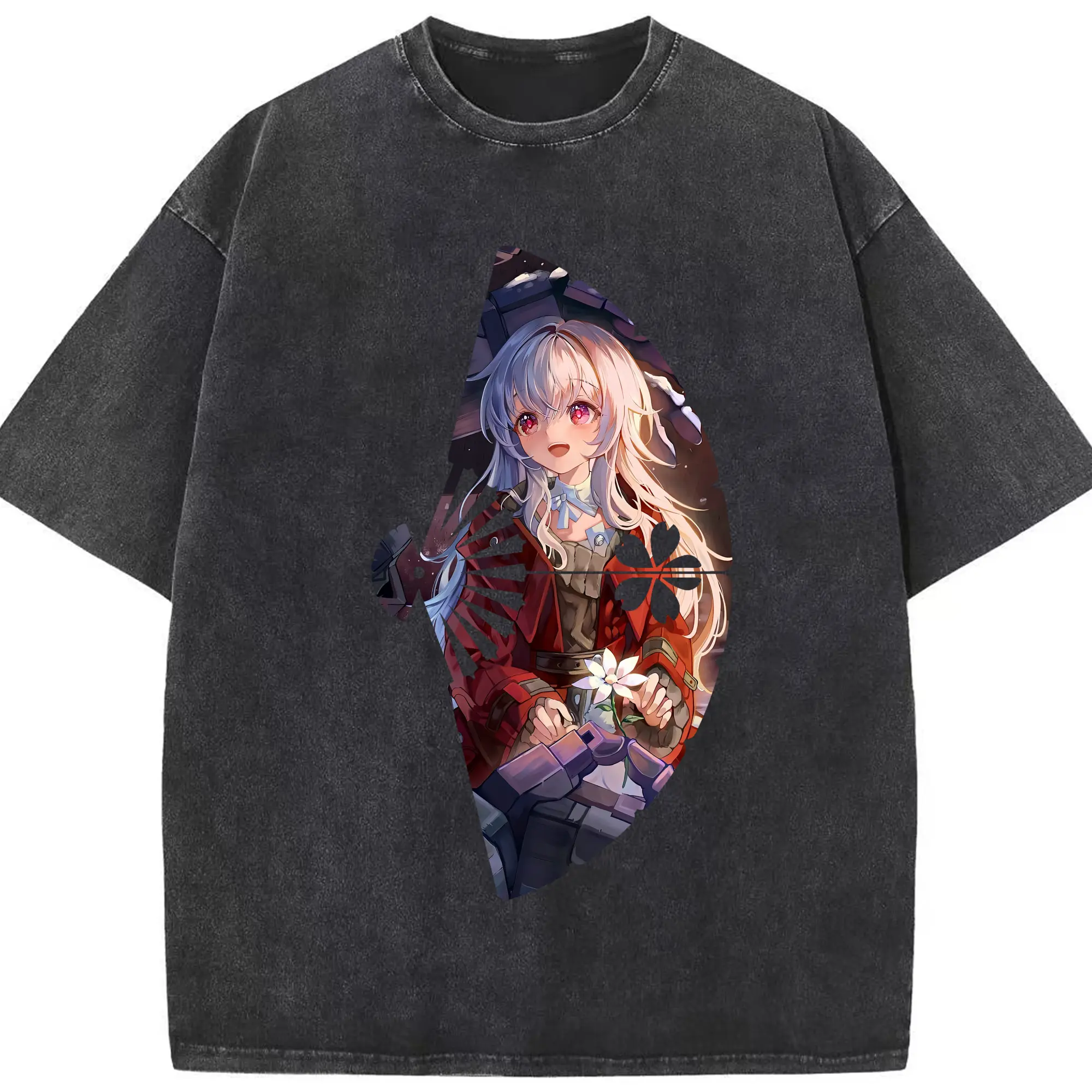 崩壊：スターレイル グッズ クラーラ - 綿100％ ヴィンテージ風 半袖Tシャツ ・ フロントプリント ・ 柔らか肌触り ・ 通気性 快適 ・ スポーツ カジュアル 外出用