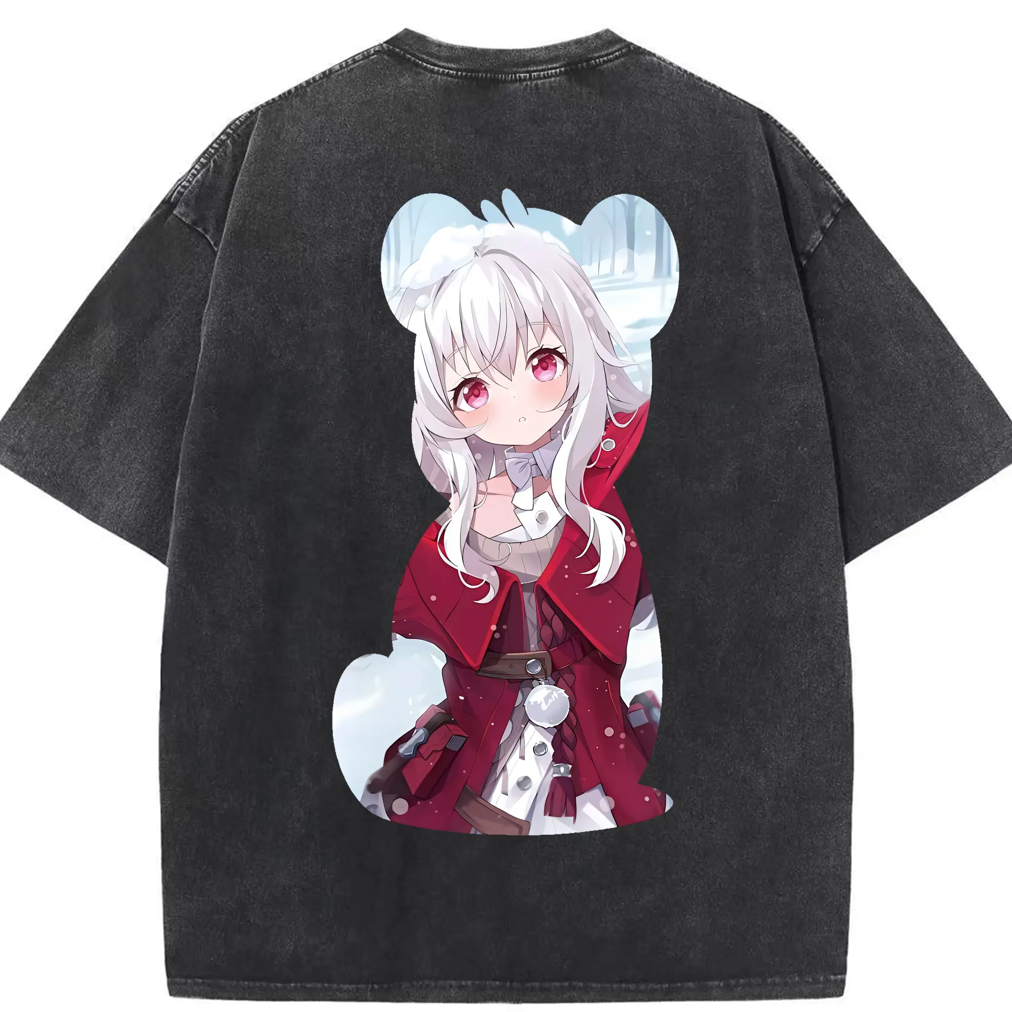 崩壊：スターレイル グッズ クラーラ - 綿100％ ヴィンテージ風 半袖Tシャツ ・ 背面プリント ・ 柔らか肌触り ・ 通気性 快適 ・ スポーツ カジュアル 外出用