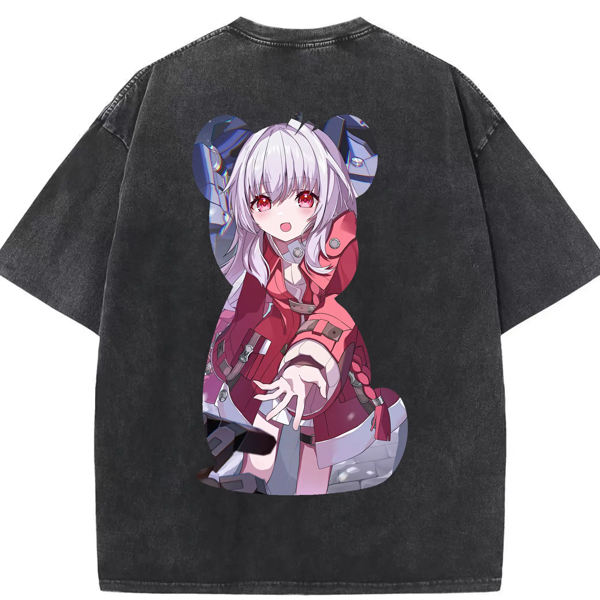 崩壊：スターレイル グッズ クラーラ - 綿100％ ヴィンテージ風 半袖Tシャツ ・ 背面プリント ・ 柔らか肌触り ・ 通気性 快適 ・ スポーツ カジュアル 外出用