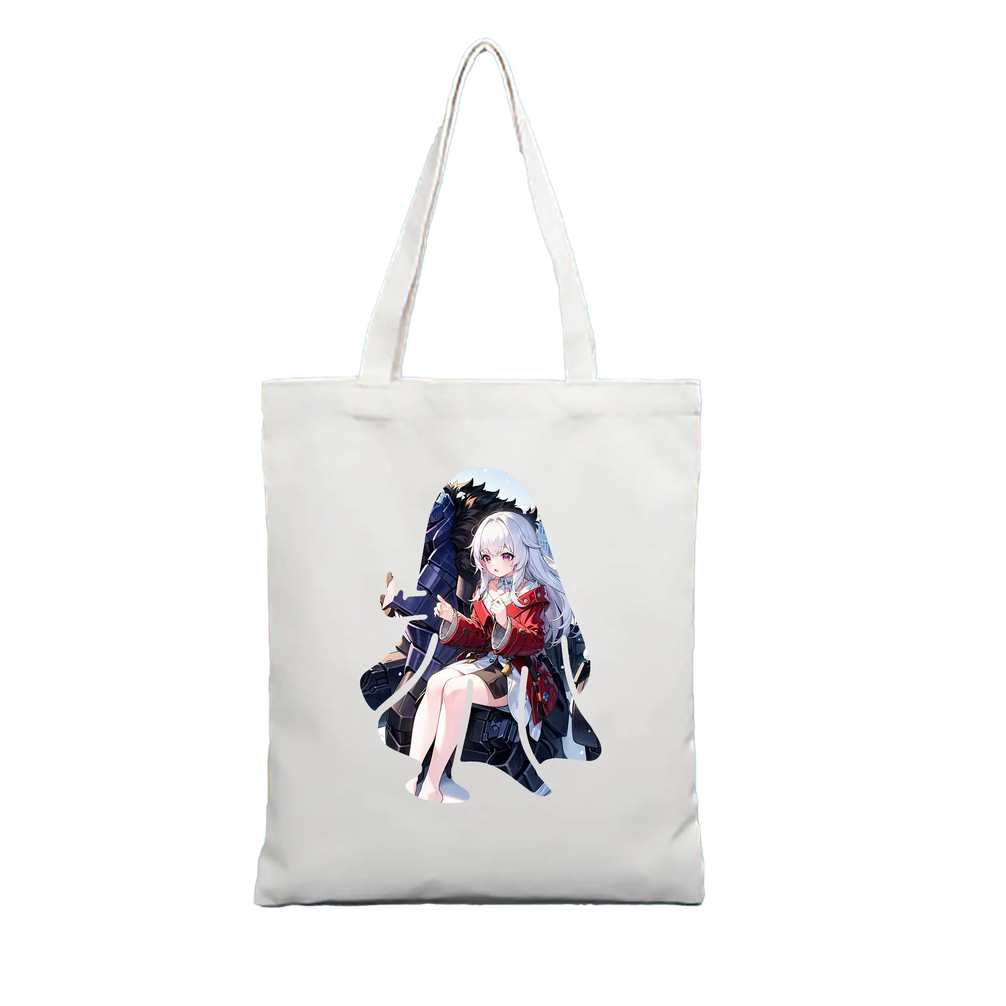 崩壊：スターレイル グッズ クラーラ - 縦型キャンバス手提げバッグ（トートバッグ） ・ キャンバス素材 ・ ショッピング用 ・ 軽量 丈夫 お手入れ簡単
