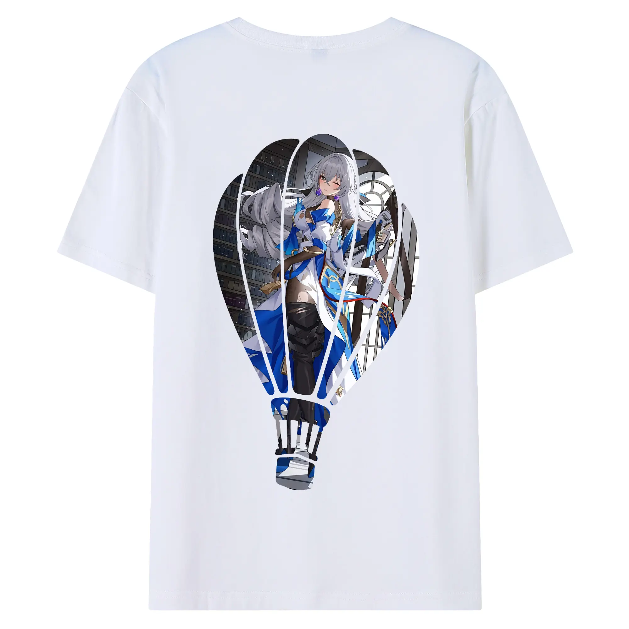 崩壊：スターレイル グッズ ブローニャ - 綿100％ 半袖Tシャツ ・ バックプリント ・ 快適 通気性 ・ 日常使い 散歩 スポーツ用