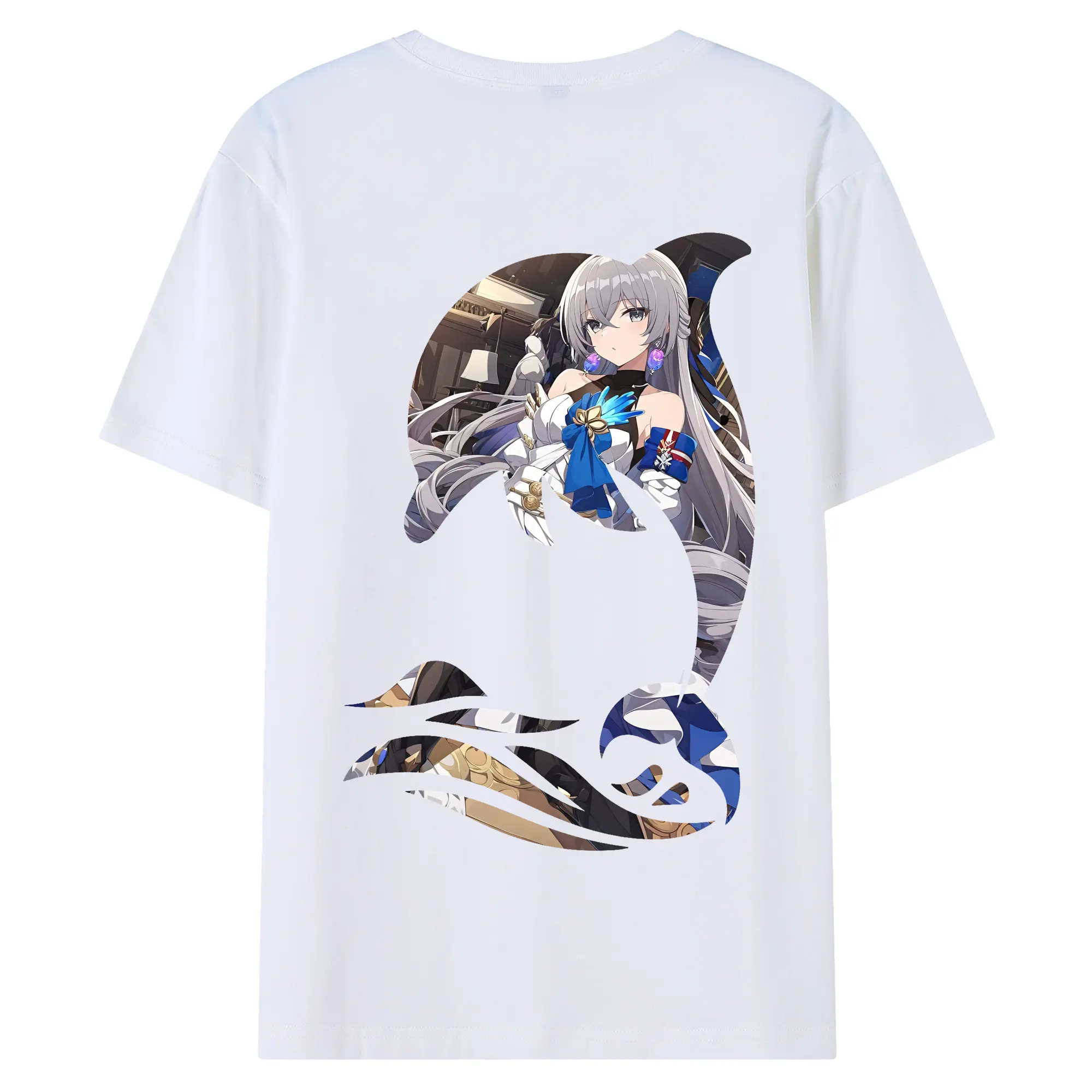 崩壊：スターレイル グッズ ブローニャ - 綿100％ 半袖Tシャツ ・ バックプリント ・ 快適 通気性 ・ 日常使い 散歩 スポーツ用