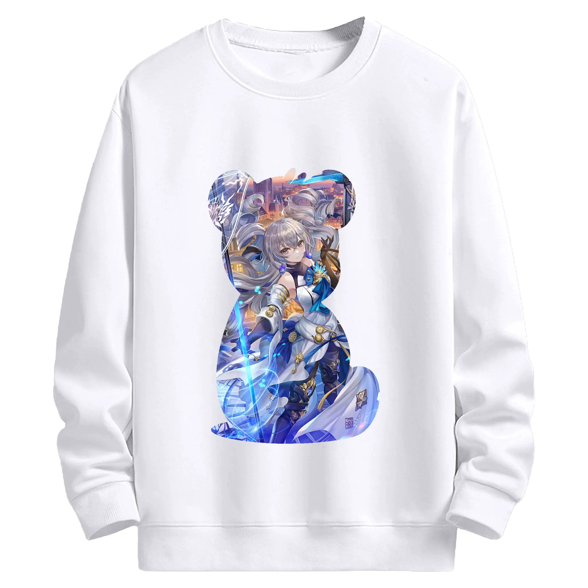 崩壊：スターレイル グッズ ブローニャ - 高品質 クルーネック スウェット ・ コットン59％ ポリエステル41％ ・ ユニセックス 長袖 トレーナー ・ カジュアル デイリー スポーツ 散歩用