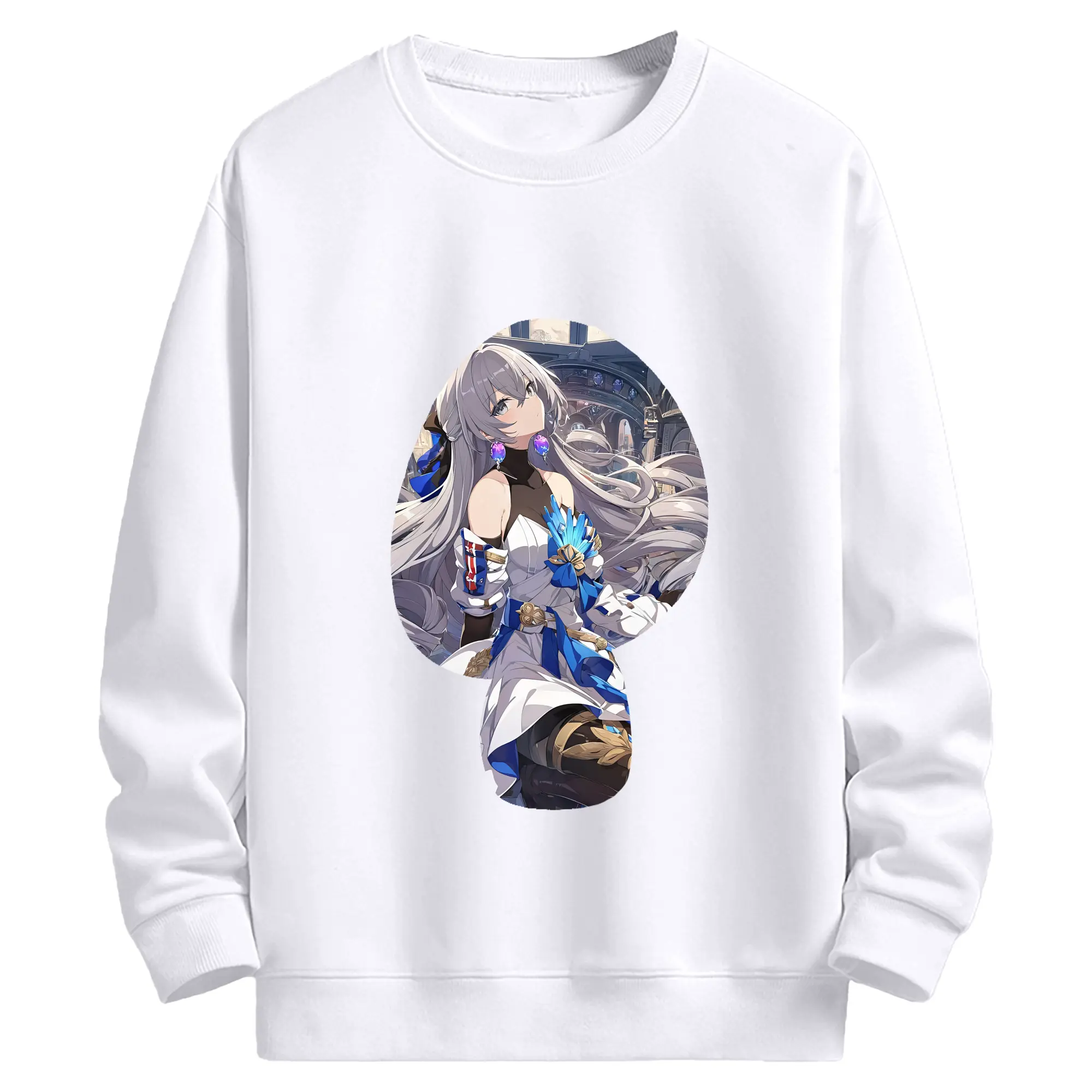 崩壊：スターレイル グッズ ブローニャ - 高品質 クルーネック スウェット ・ コットン59％ ポリエステル41％ ・ ユニセックス 長袖 トレーナー ・ カジュアル デイリー スポーツ 散歩用