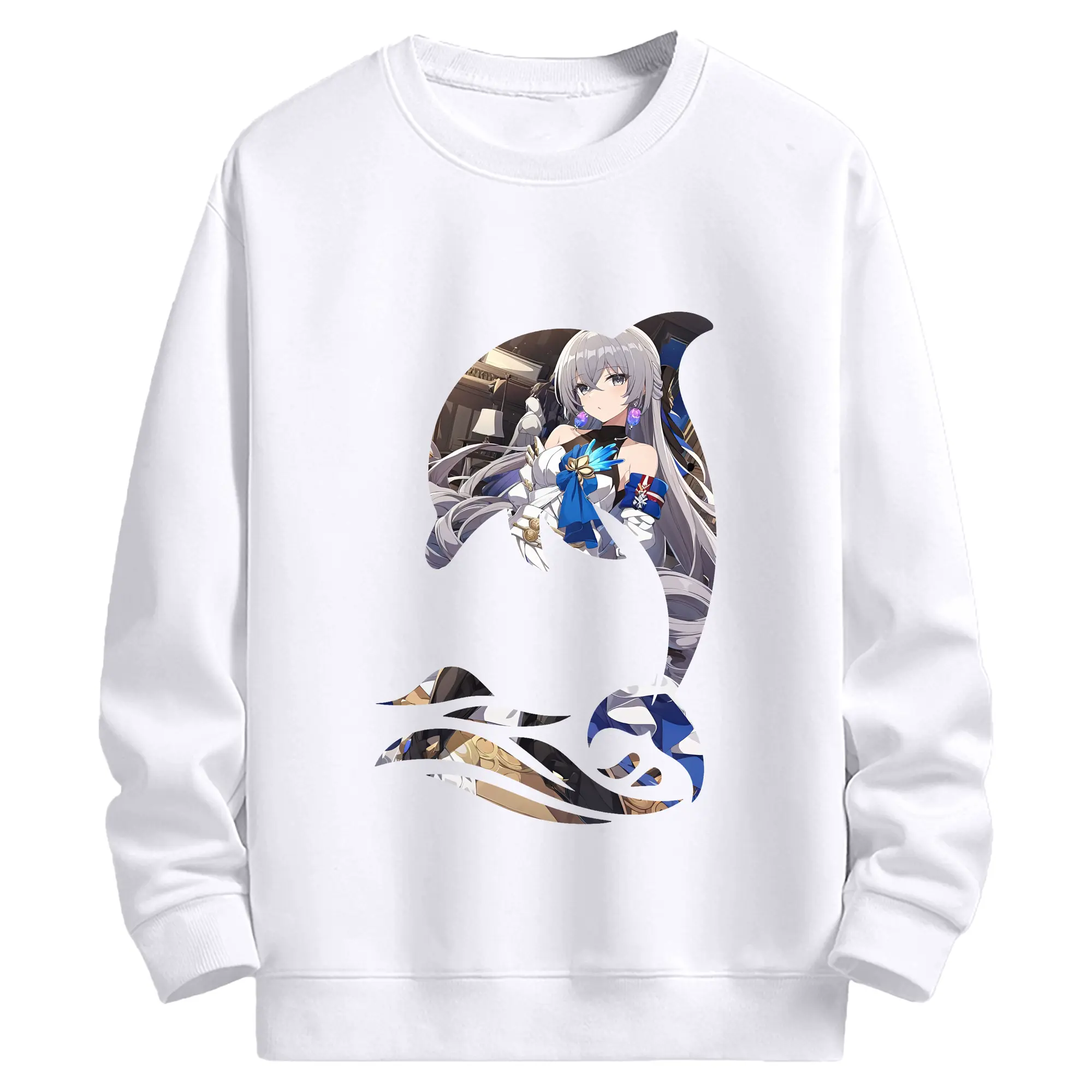 崩壊：スターレイル グッズ ブローニャ - 高品質 クルーネック スウェット ・ コットン59％ ポリエステル41％ ・ ユニセックス 長袖 トレーナー ・ カジュアル デイリー スポーツ 散歩用