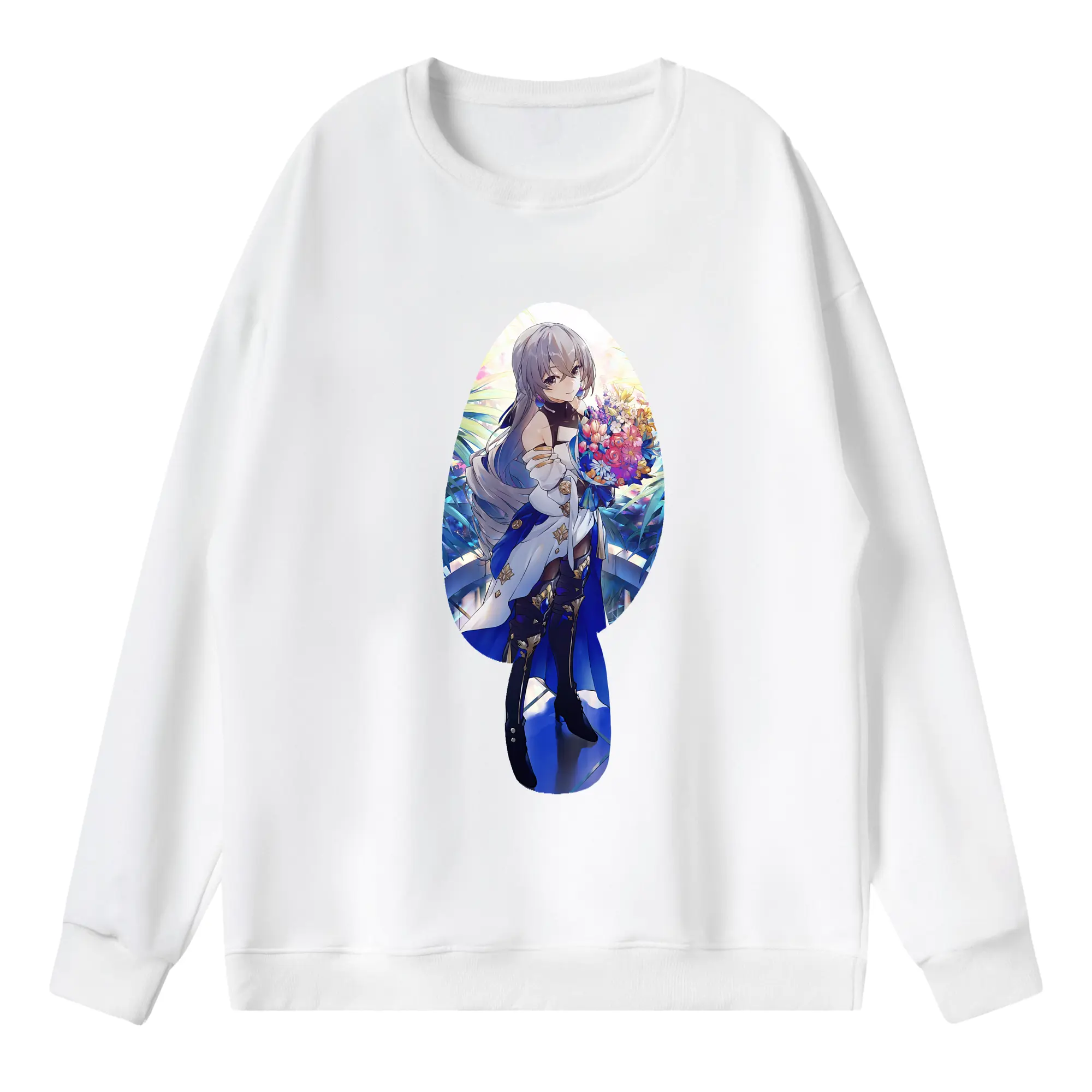 崩壊：スターレイル グッズ ブローニャ - 薄手 クルーネック スウェット 裏毛260g · ポリエステル 春秋向け カジュアル 男女兼用 · トレーナー デイリー スポーツ 散歩に最適