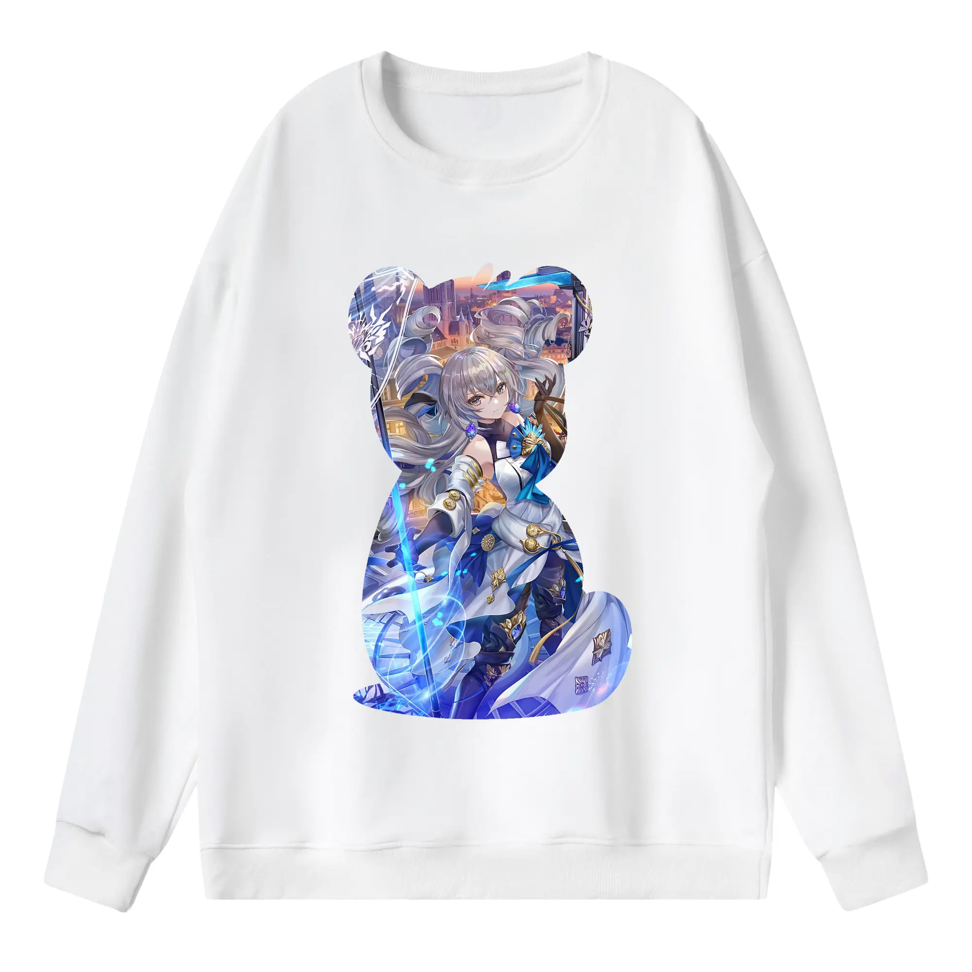 崩壊：スターレイル グッズ ブローニャ - 薄手 クルーネック スウェット 裏毛260g · ポリエステル 春秋向け カジュアル 男女兼用 · トレーナー デイリー スポーツ 散歩に最適