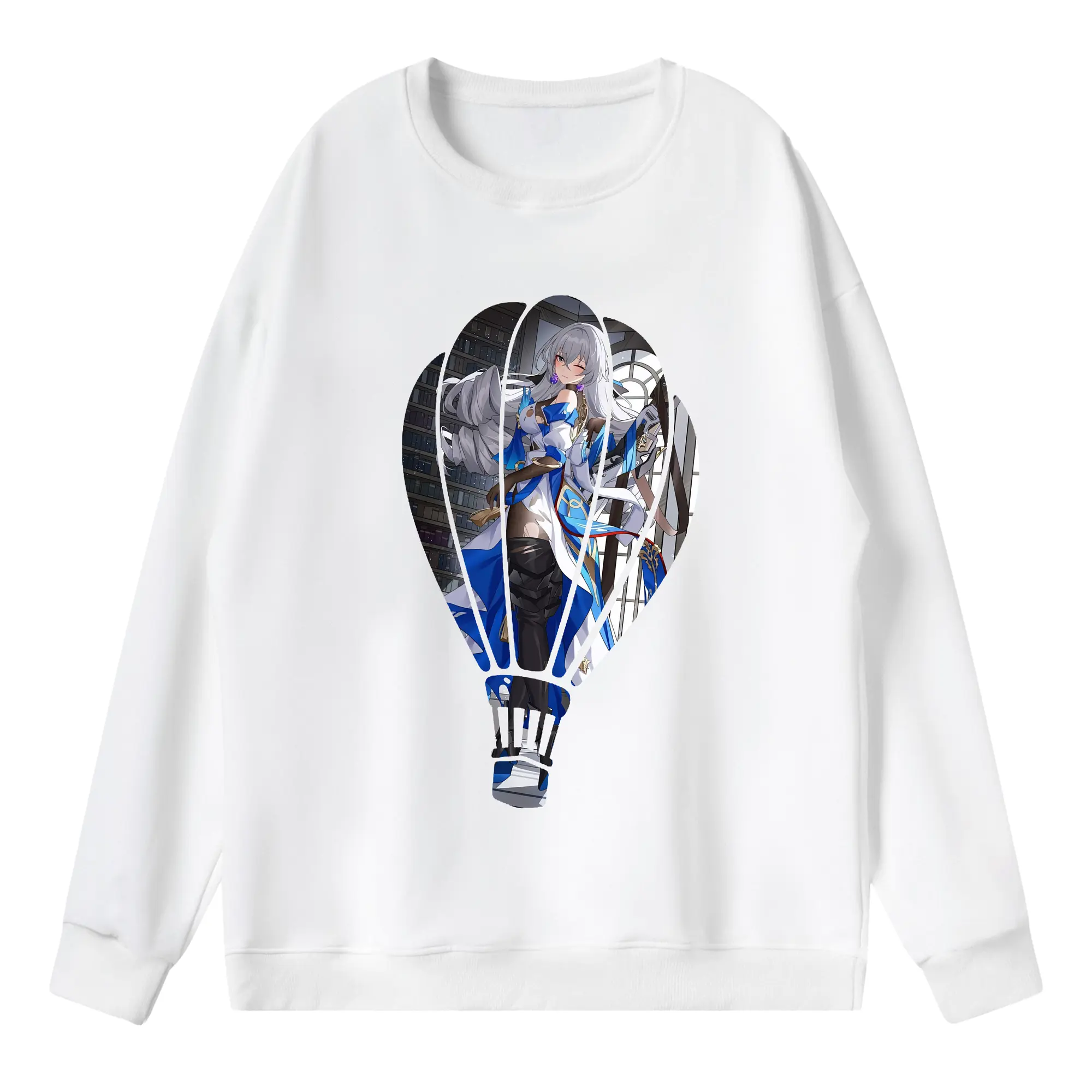 崩壊：スターレイル グッズ ブローニャ - 薄手 クルーネック スウェット 裏毛260g · ポリエステル 春秋向け カジュアル 男女兼用 · トレーナー デイリー スポーツ 散歩に最適