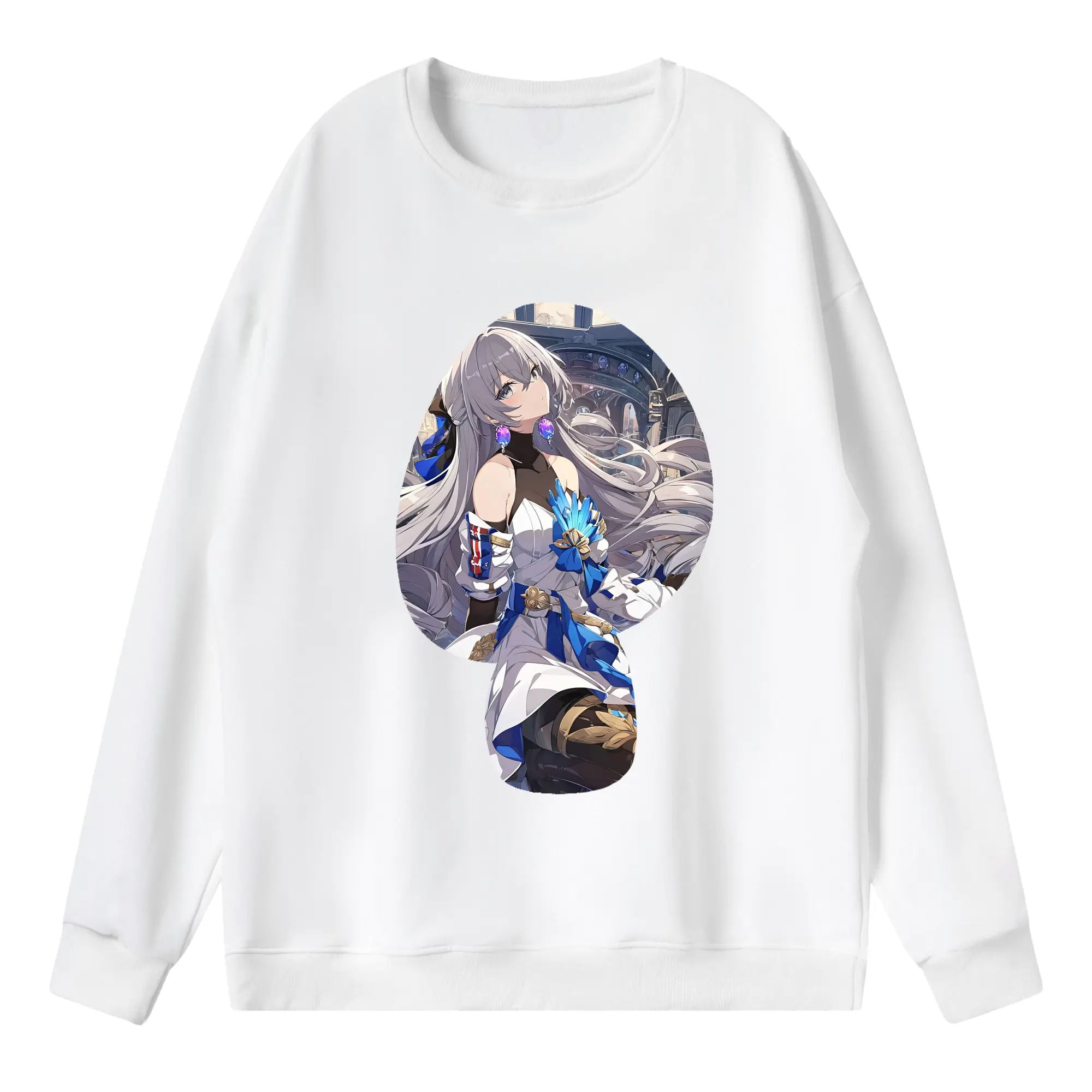 崩壊：スターレイル グッズ ブローニャ - 薄手 クルーネック スウェット 裏毛260g · ポリエステル 春秋向け カジュアル 男女兼用 · トレーナー デイリー スポーツ 散歩に最適