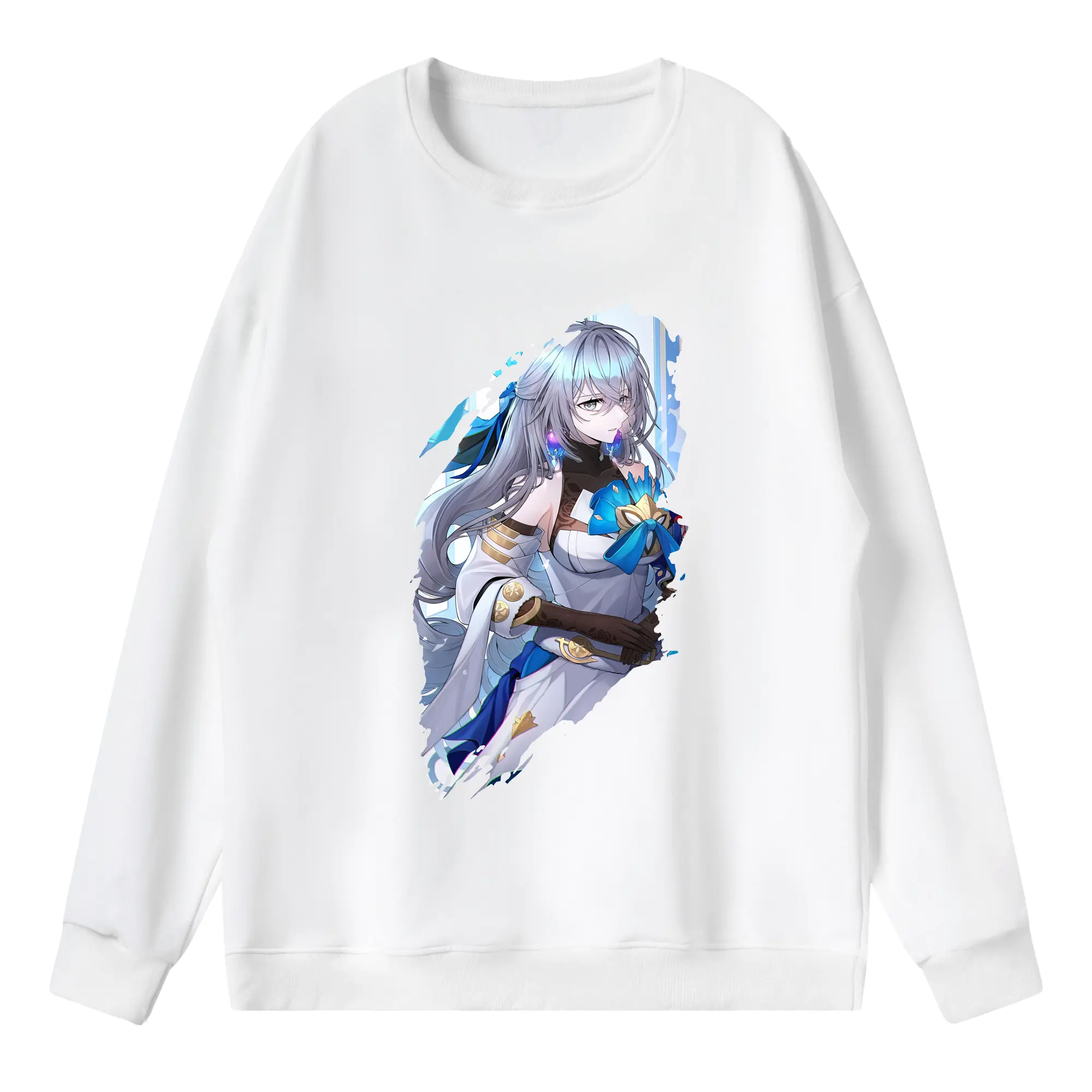 崩壊：スターレイル グッズ ブローニャ - 薄手 クルーネック スウェット 裏毛260g · ポリエステル 春秋向け カジュアル 男女兼用 · トレーナー デイリー スポーツ 散歩に最適