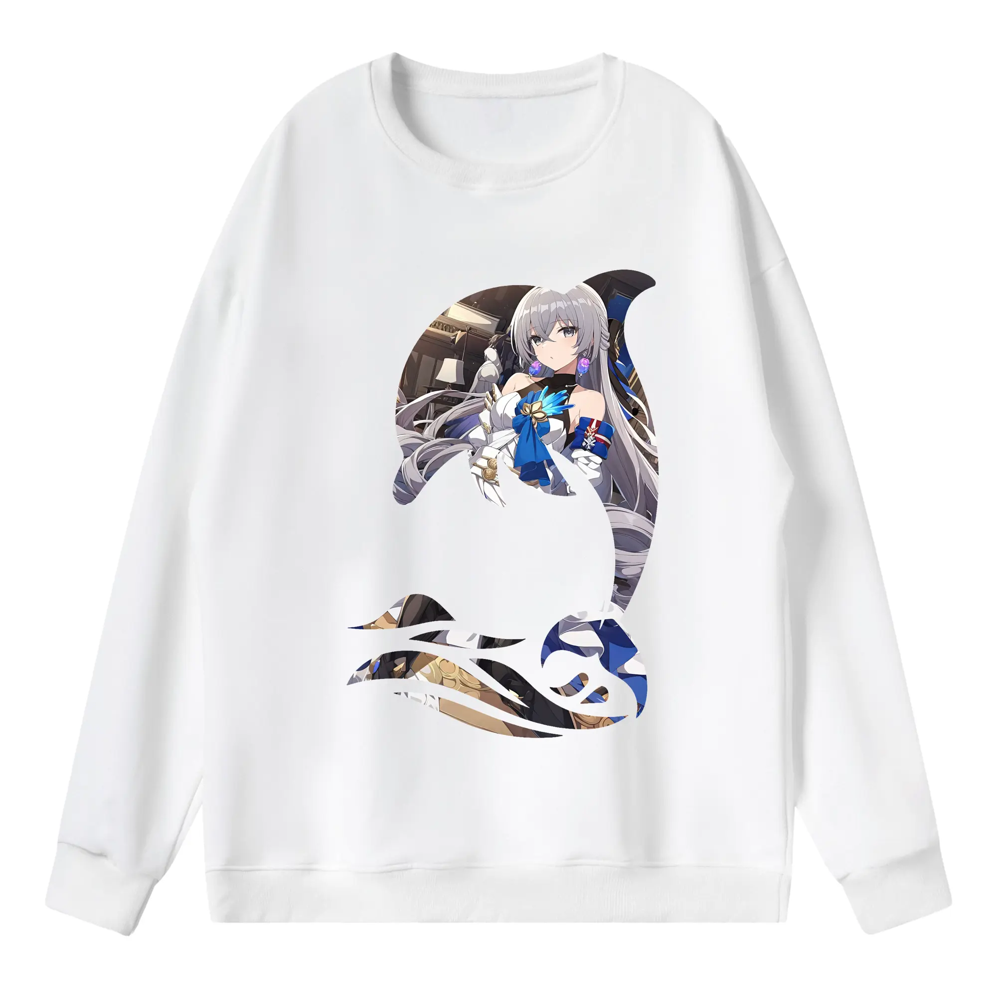 崩壊：スターレイル グッズ ブローニャ - 薄手 クルーネック スウェット 裏毛260g · ポリエステル 春秋向け カジュアル 男女兼用 · トレーナー デイリー スポーツ 散歩に最適