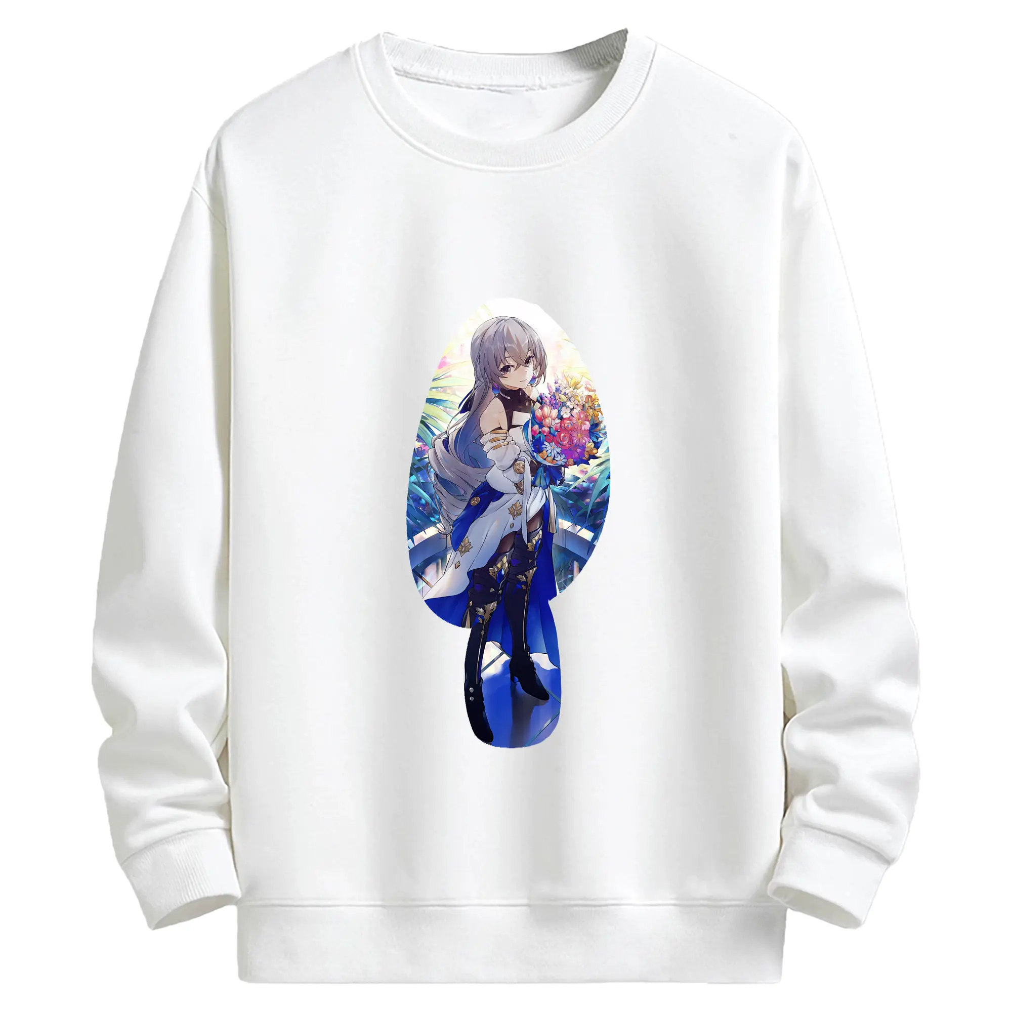 崩壊：スターレイル グッズ ブローニャ - キッズ クルーネックスウェットシャツ ・ フロントプリント ・ 綿80％ ポリエステル20％ ・ 快適 通学 スポーツ 日常使い お散歩用