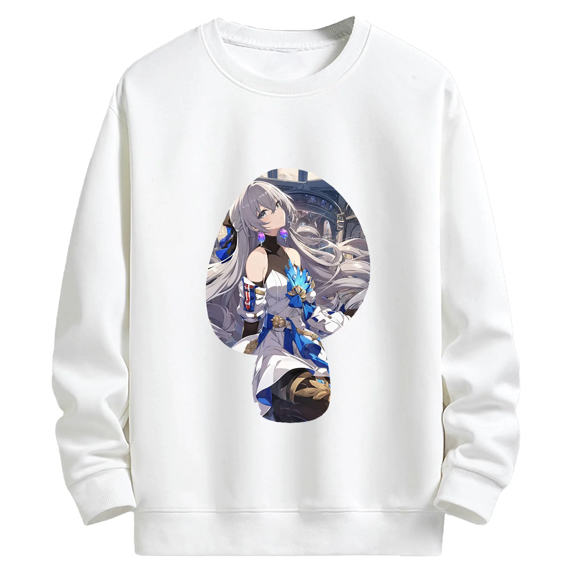 崩壊：スターレイル グッズ ブローニャ - キッズ クルーネックスウェットシャツ ・ フロントプリント ・ 綿80％ ポリエステル20％ ・ 快適 通学 スポーツ 日常使い お散歩用