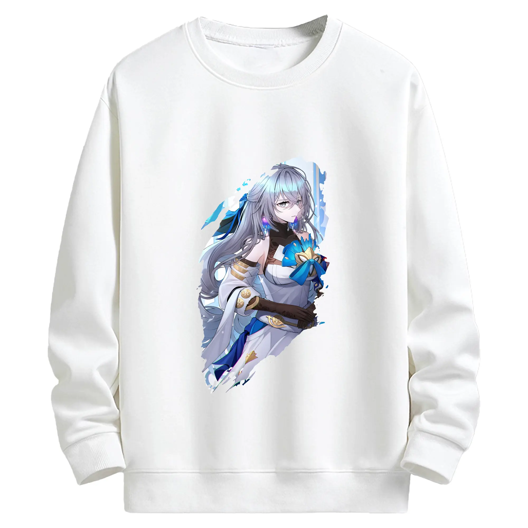 崩壊：スターレイル グッズ ブローニャ - キッズ クルーネックスウェットシャツ ・ フロントプリント ・ 綿80％ ポリエステル20％ ・ 快適 通学 スポーツ 日常使い お散歩用