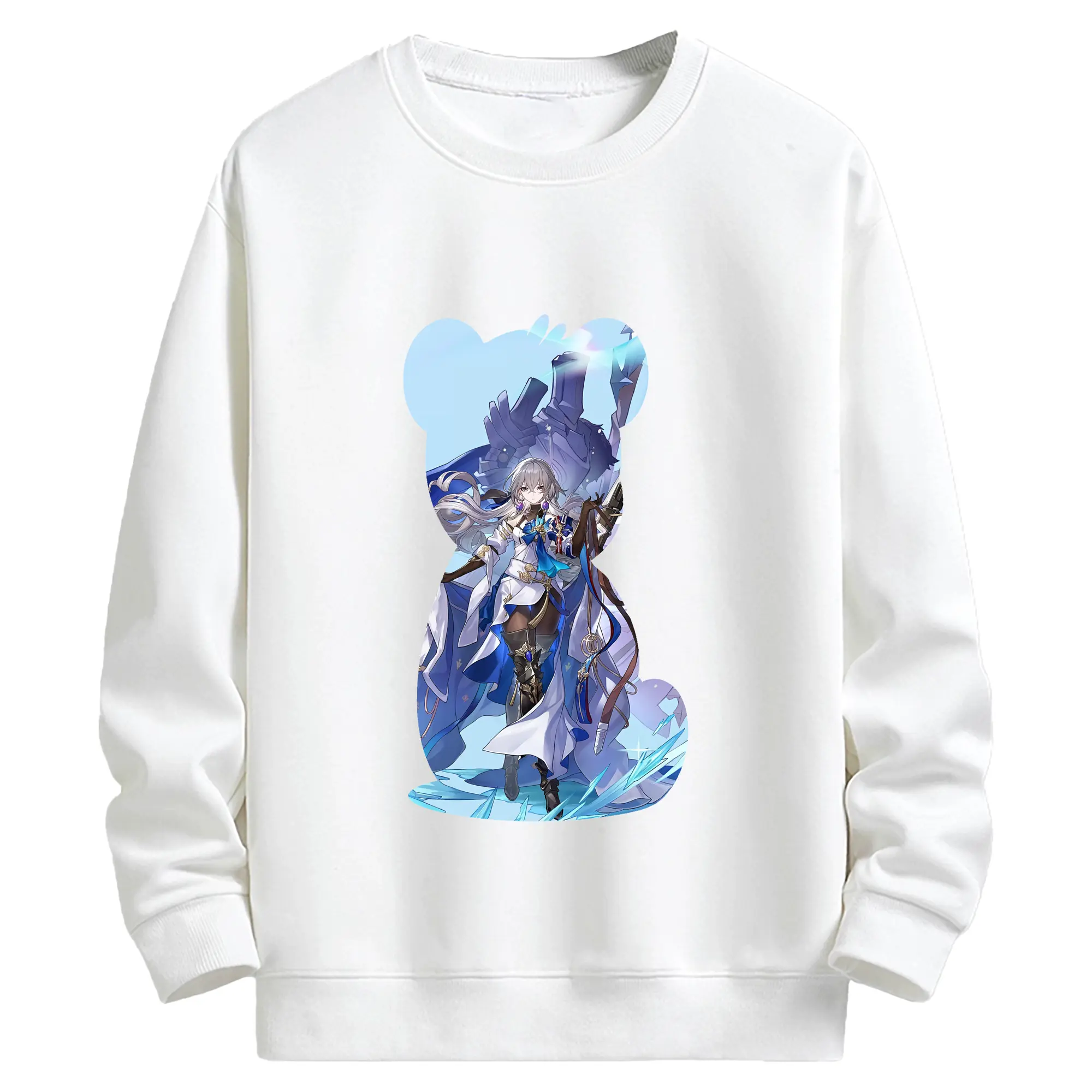 崩壊：スターレイル グッズ ブローニャ - キッズ クルーネックスウェットシャツ ・ フロントプリント ・ 綿80％ ポリエステル20％ ・ 快適 通学 スポーツ 日常使い お散歩用