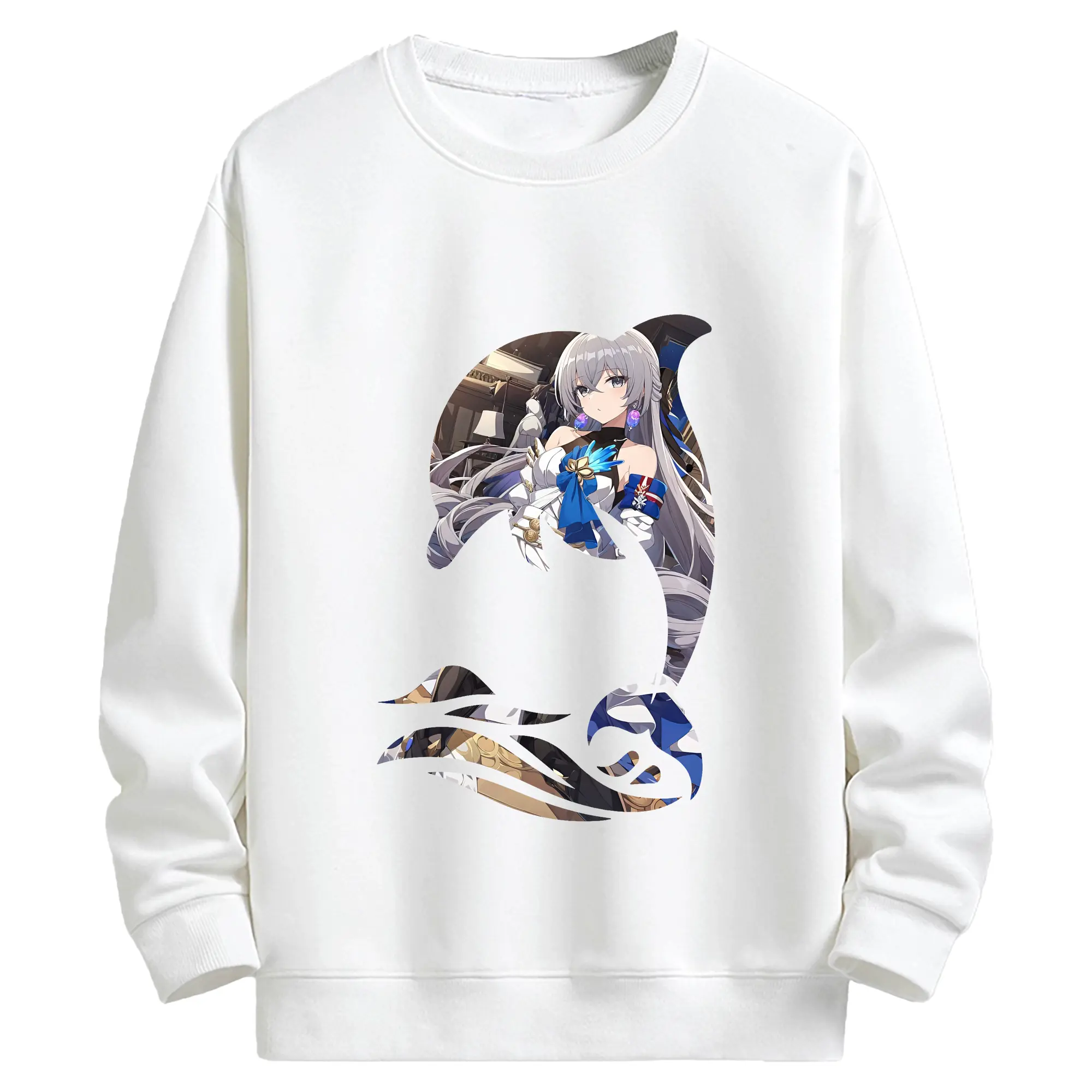 崩壊：スターレイル グッズ ブローニャ - キッズ クルーネックスウェットシャツ ・ フロントプリント ・ 綿80％ ポリエステル20％ ・ 快適 通学 スポーツ 日常使い お散歩用