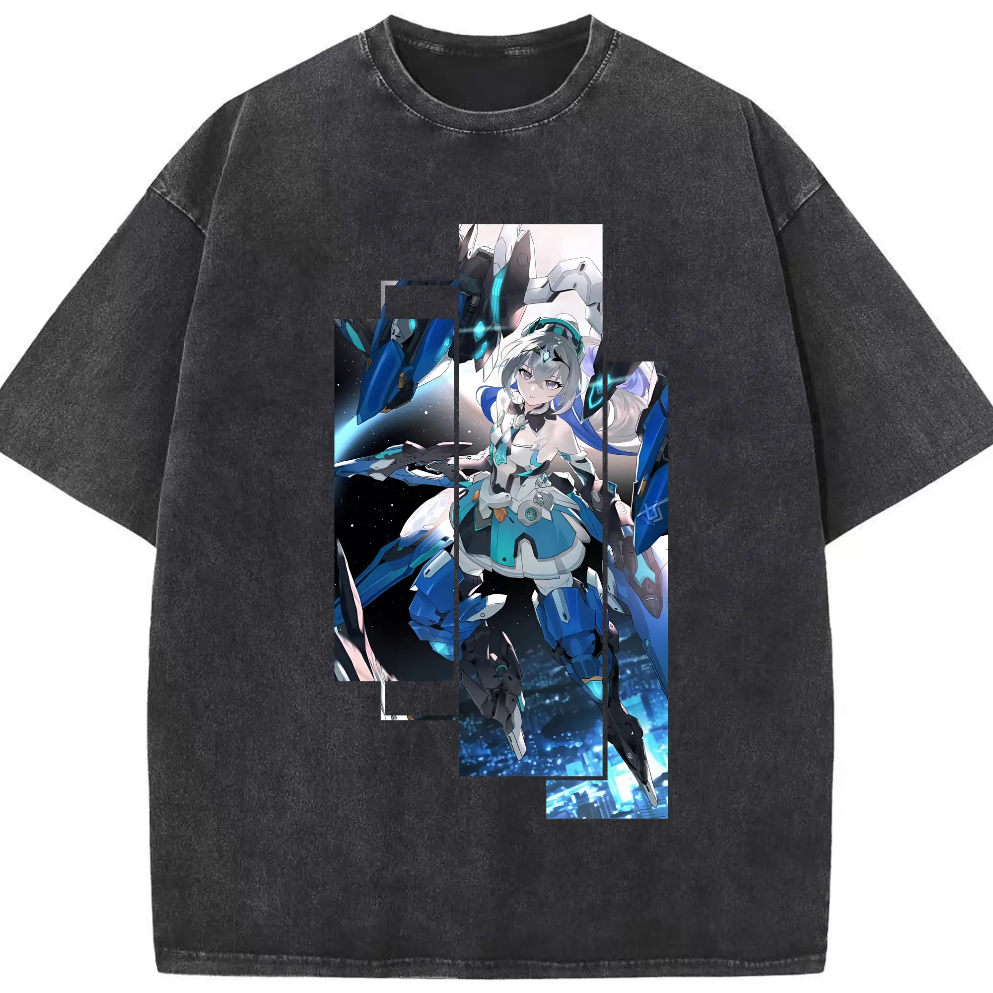 崩壊：スターレイル グッズ ブローニャ - 綿100％ ヴィンテージ風 半袖Tシャツ ・ フロントプリント ・ 柔らか肌触り ・ 通気性 快適 ・ スポーツ カジュアル 外出用