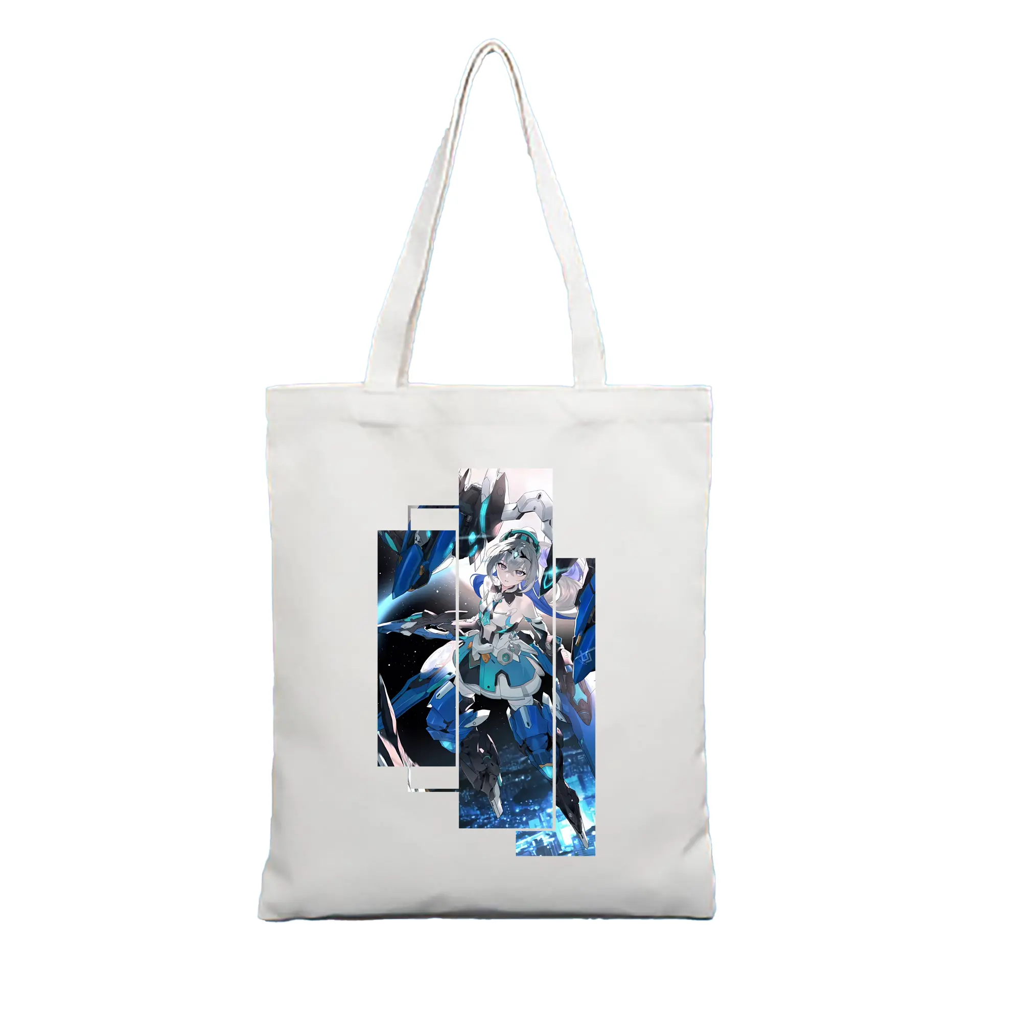 崩壊：スターレイル グッズ ブローニャ - 縦型キャンバス手提げバッグ（トートバッグ） ・ キャンバス素材 ・ ショッピング用 ・ 軽量 丈夫 お手入れ簡単