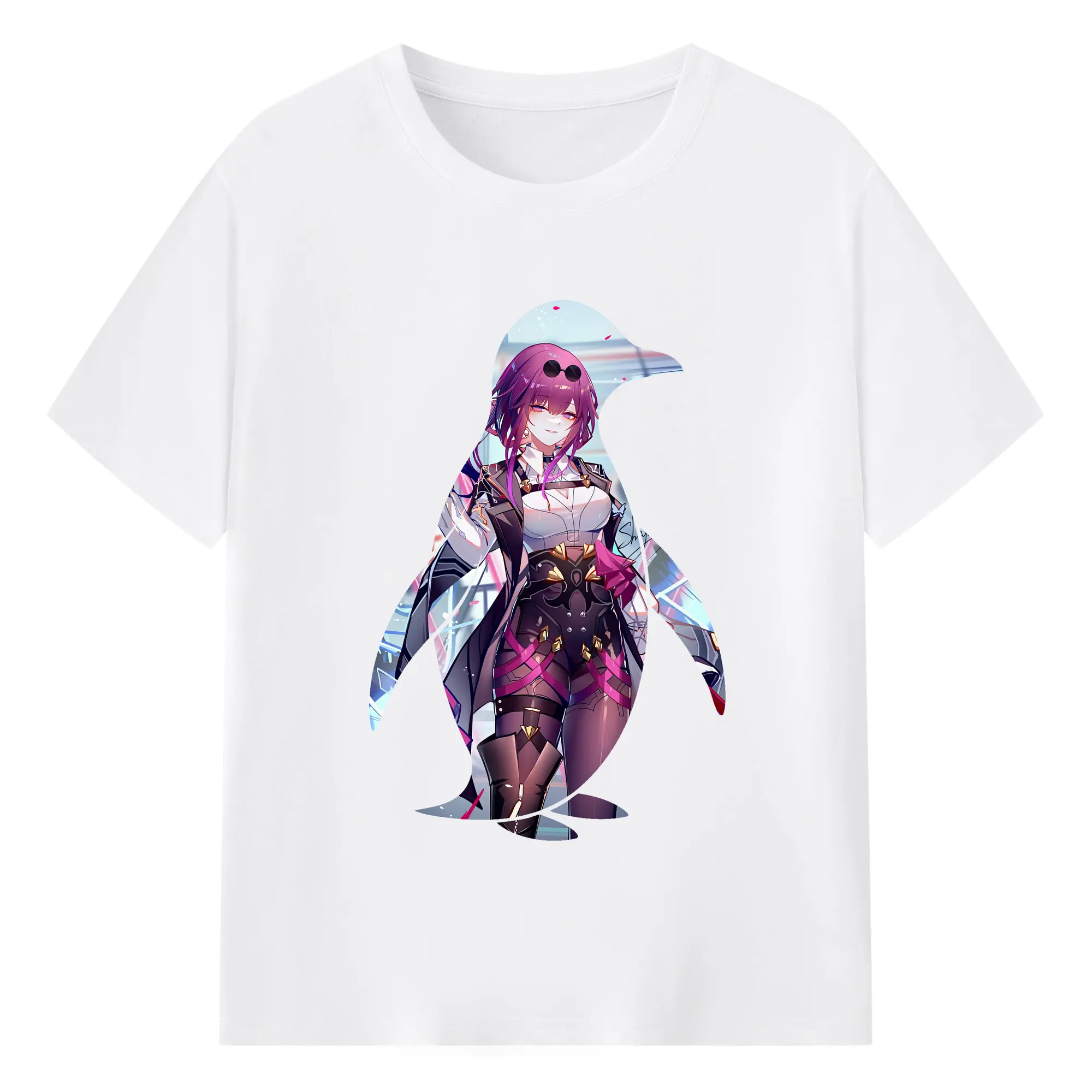 崩壊：スターレイル グッズ カフカ - 綿100％ 半袖Tシャツ ・ フロントプリント ・ 快適 通気性 ・ 日常使い 散歩 スポーツ用