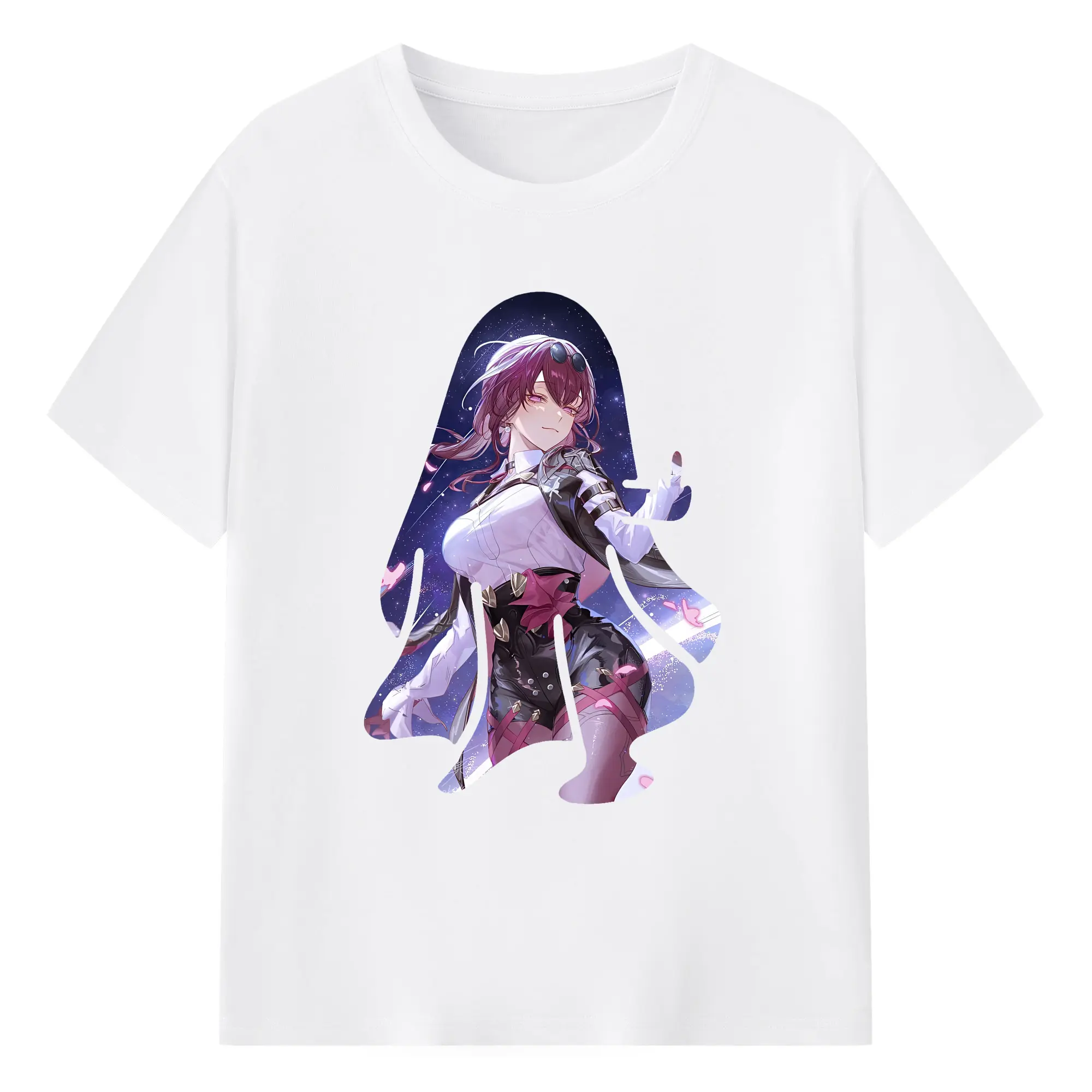 崩壊：スターレイル グッズ カフカ - 綿100％ 半袖Tシャツ ・ フロントプリント ・ 快適 通気性 ・ 日常使い 散歩 スポーツ用