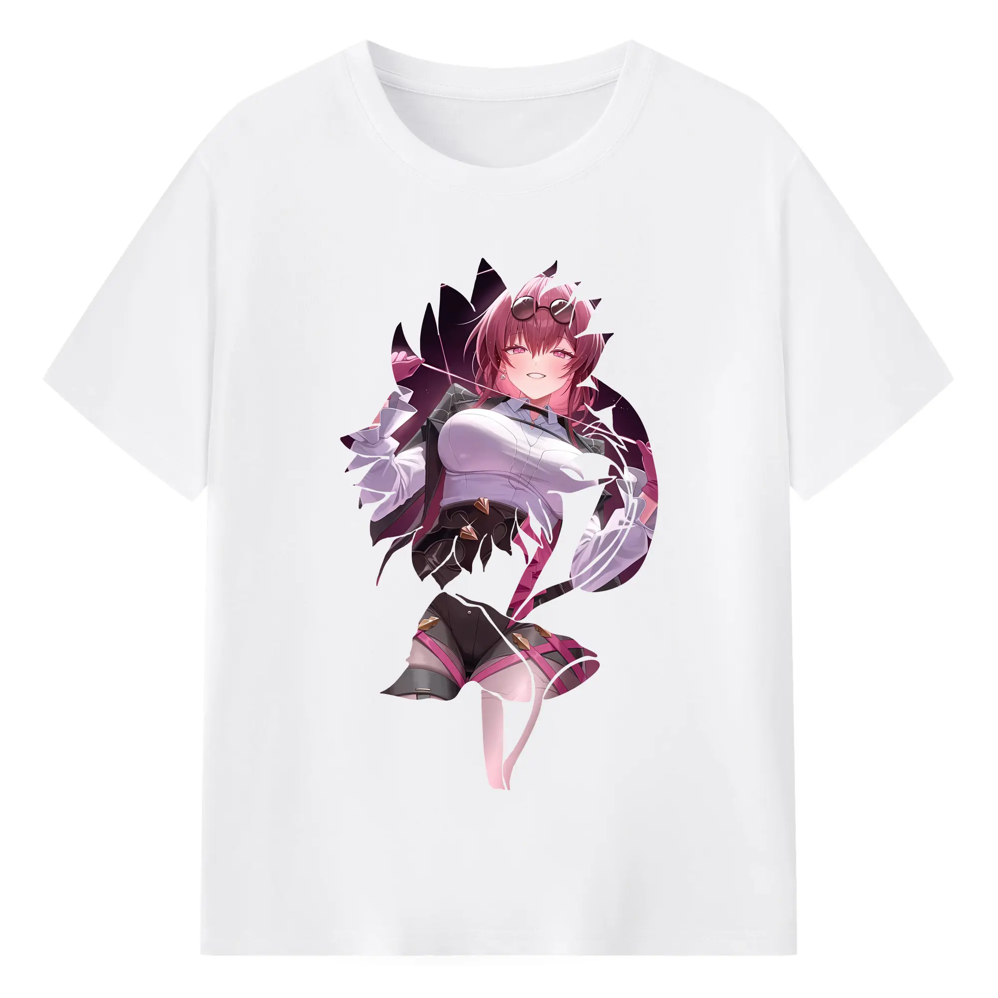 崩壊：スターレイル グッズ カフカ - 綿100％ 半袖Tシャツ ・ フロントプリント ・ 快適 通気性 ・ 日常使い 散歩 スポーツ用