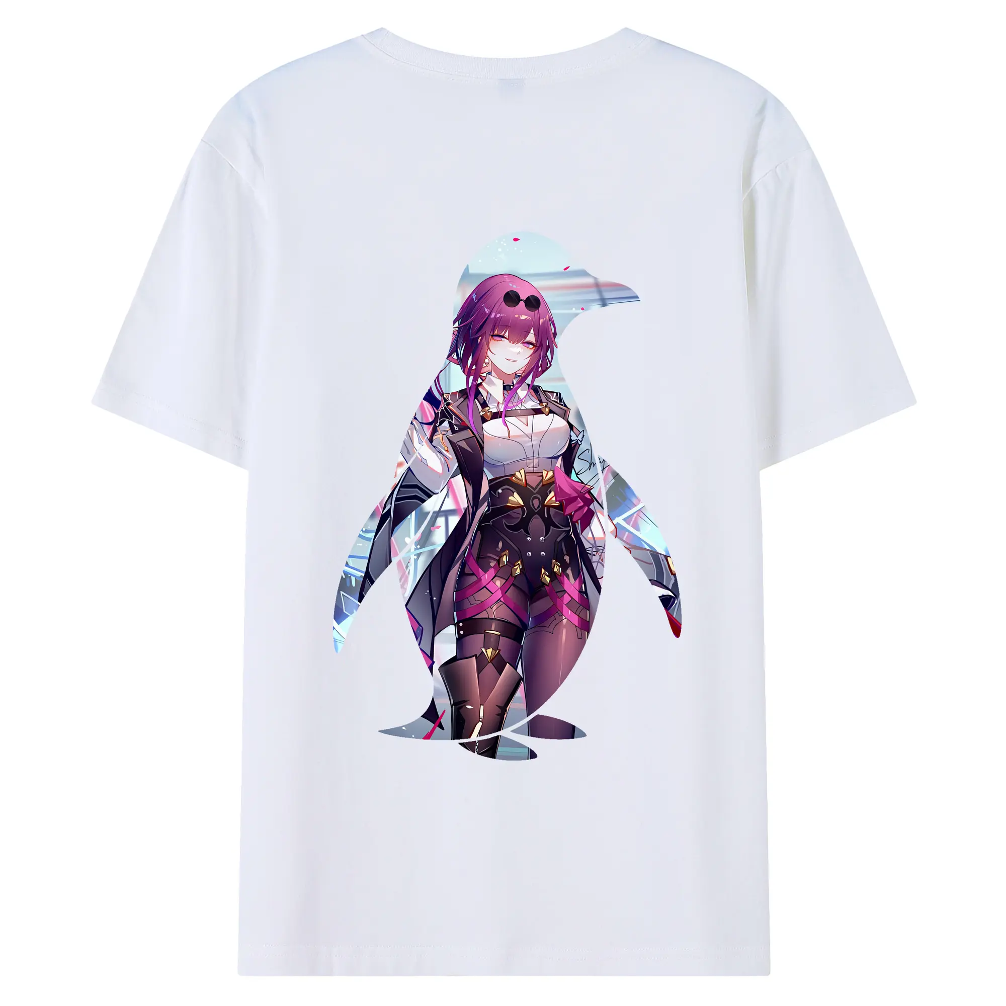 崩壊：スターレイル グッズ カフカ - 綿100％ 半袖Tシャツ ・ バックプリント ・ 快適 通気性 ・ 日常使い 散歩 スポーツ用