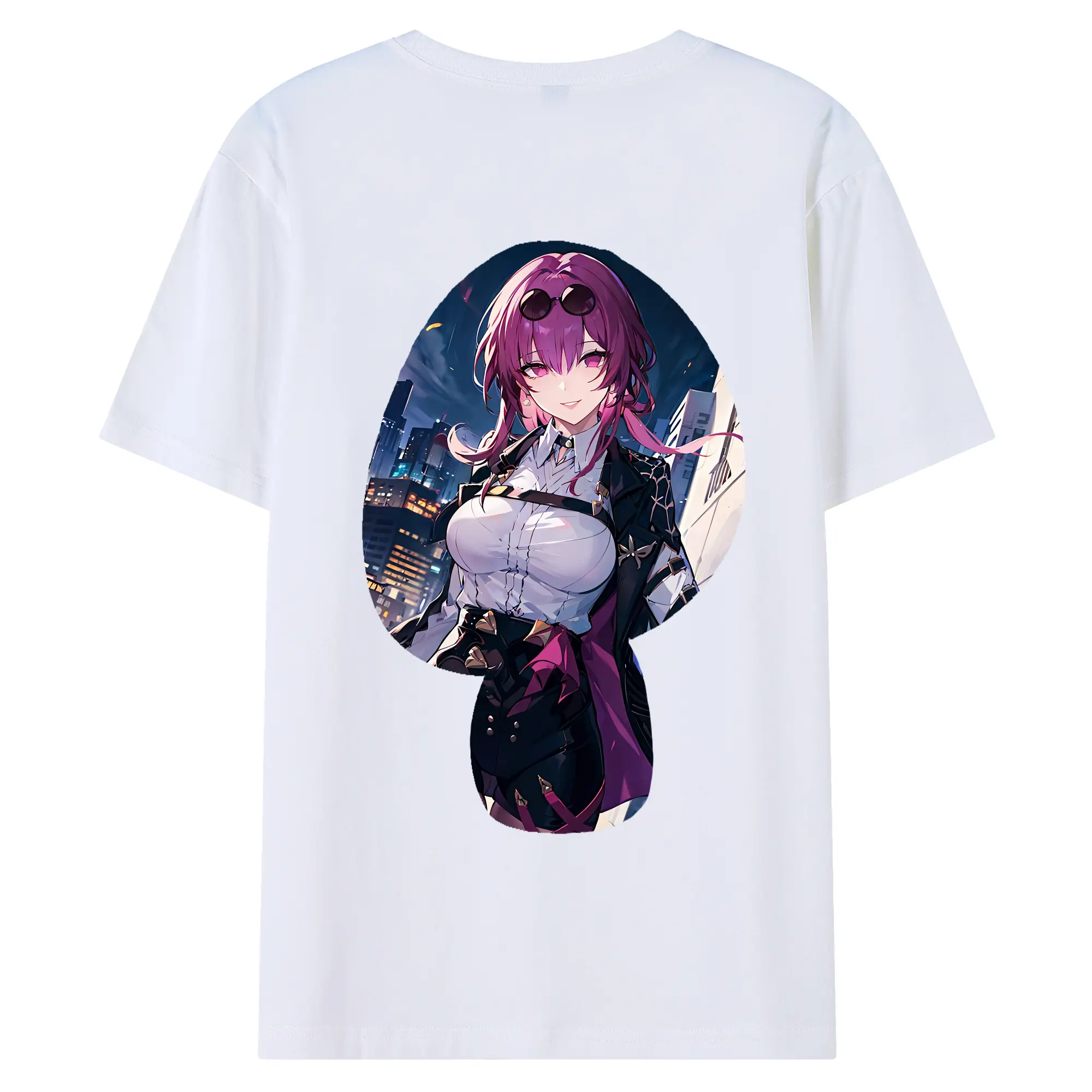 崩壊：スターレイル グッズ カフカ - 綿100％ 半袖Tシャツ ・ バックプリント ・ 快適 通気性 ・ 日常使い 散歩 スポーツ用