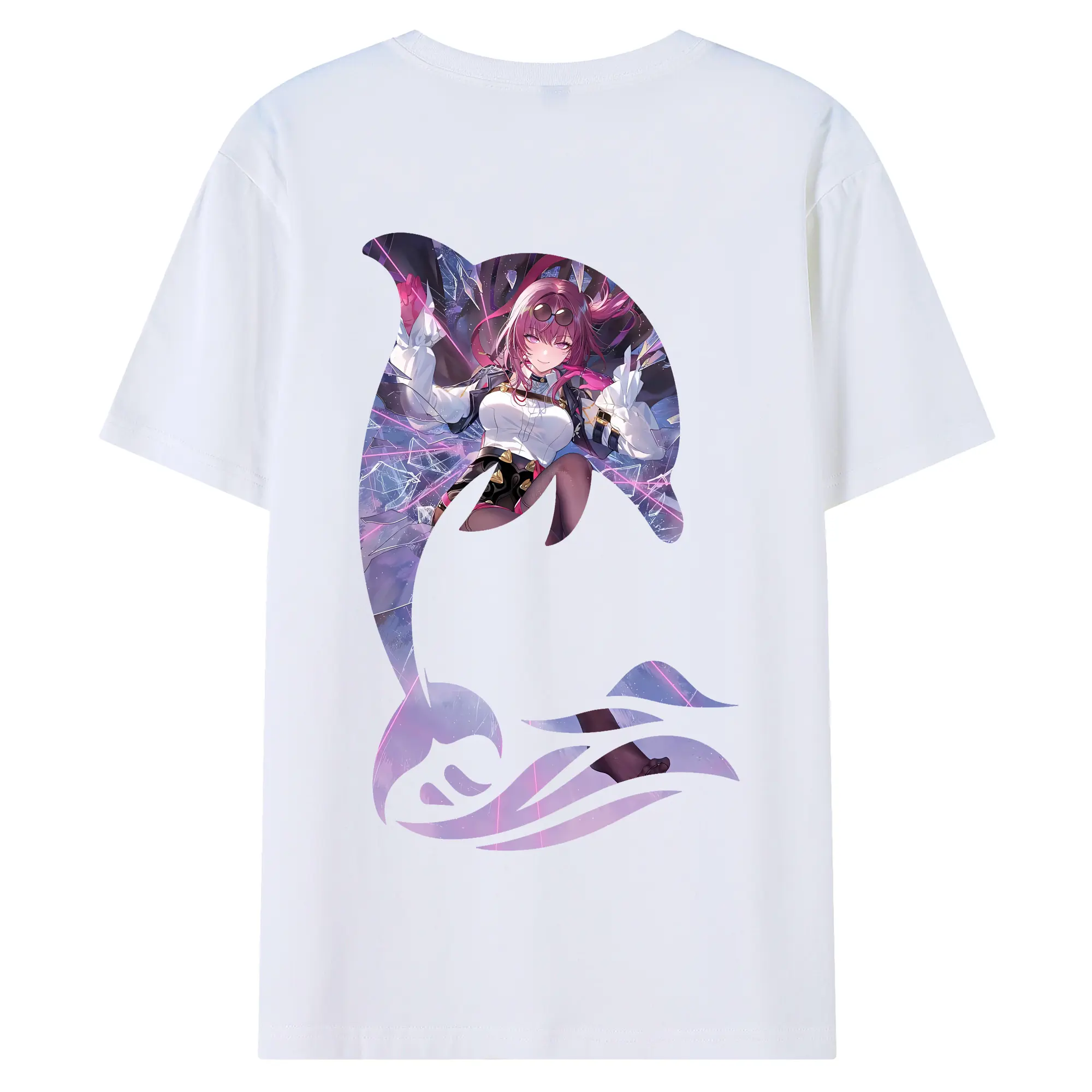 崩壊：スターレイル グッズ カフカ - 綿100％ 半袖Tシャツ ・ バックプリント ・ 快適 通気性 ・ 日常使い 散歩 スポーツ用