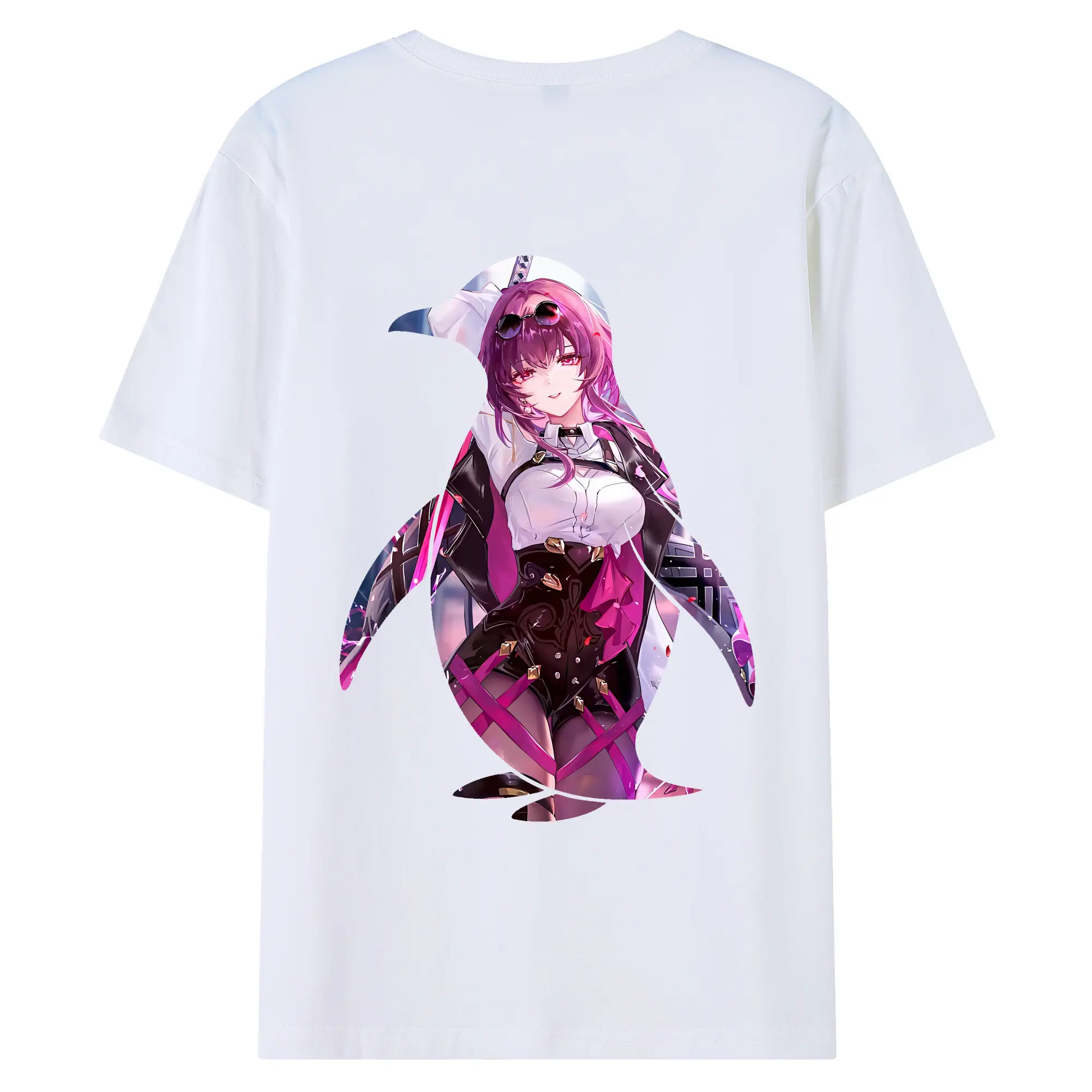 崩壊：スターレイル グッズ カフカ - 綿100％ 半袖Tシャツ ・ バックプリント ・ 快適 通気性 ・ 日常使い 散歩 スポーツ用