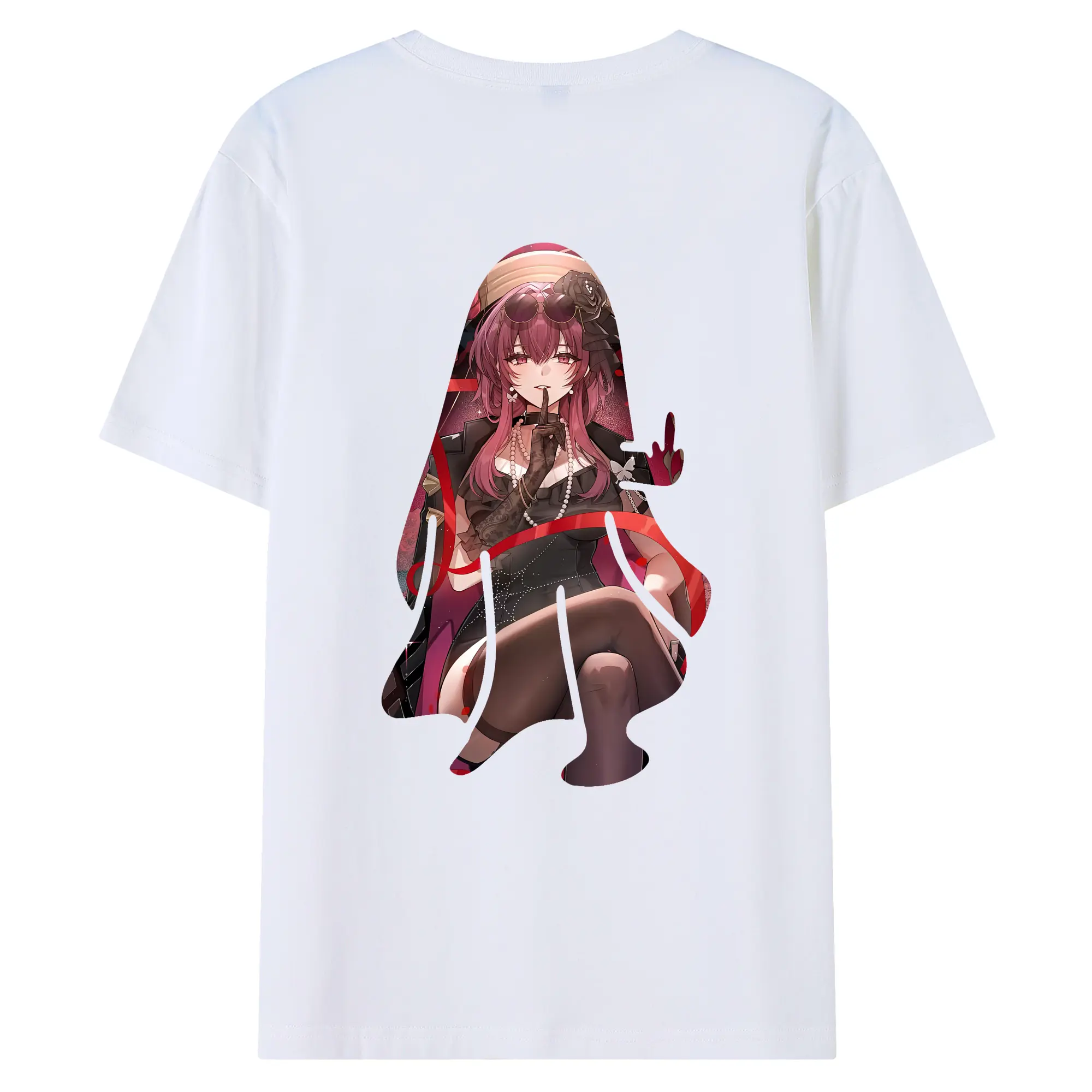 崩壊：スターレイル グッズ カフカ - 綿100％ 半袖Tシャツ ・ バックプリント ・ 快適 通気性 ・ 日常使い 散歩 スポーツ用