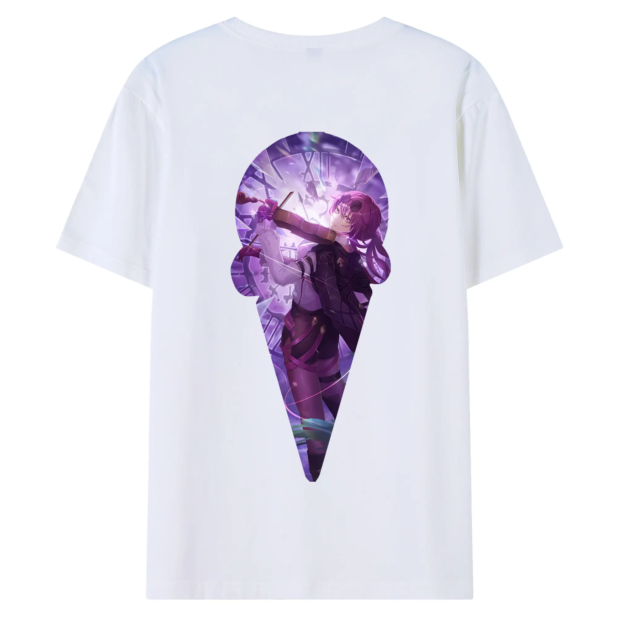 崩壊：スターレイル グッズ カフカ - 綿100％ 半袖Tシャツ ・ バックプリント ・ 快適 通気性 ・ 日常使い 散歩 スポーツ用