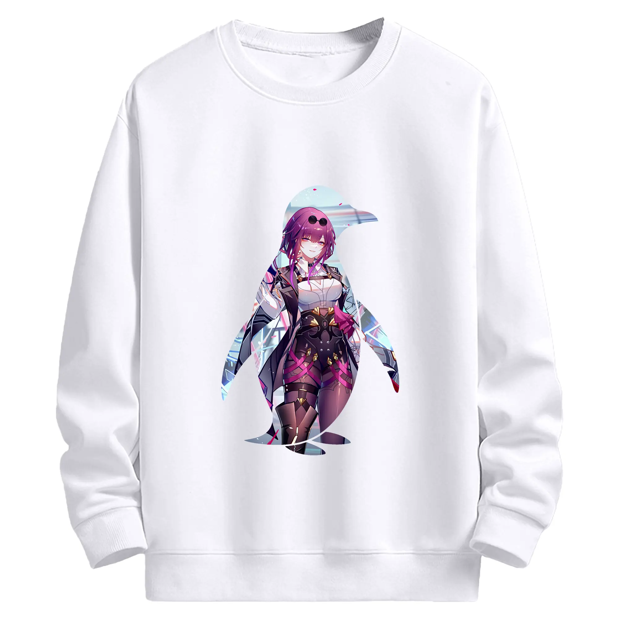 崩壊：スターレイル グッズ カフカ - 高品質 クルーネック スウェット ・ コットン59％ ポリエステル41％ ・ ユニセックス 長袖 トレーナー ・ カジュアル デイリー スポーツ 散歩用