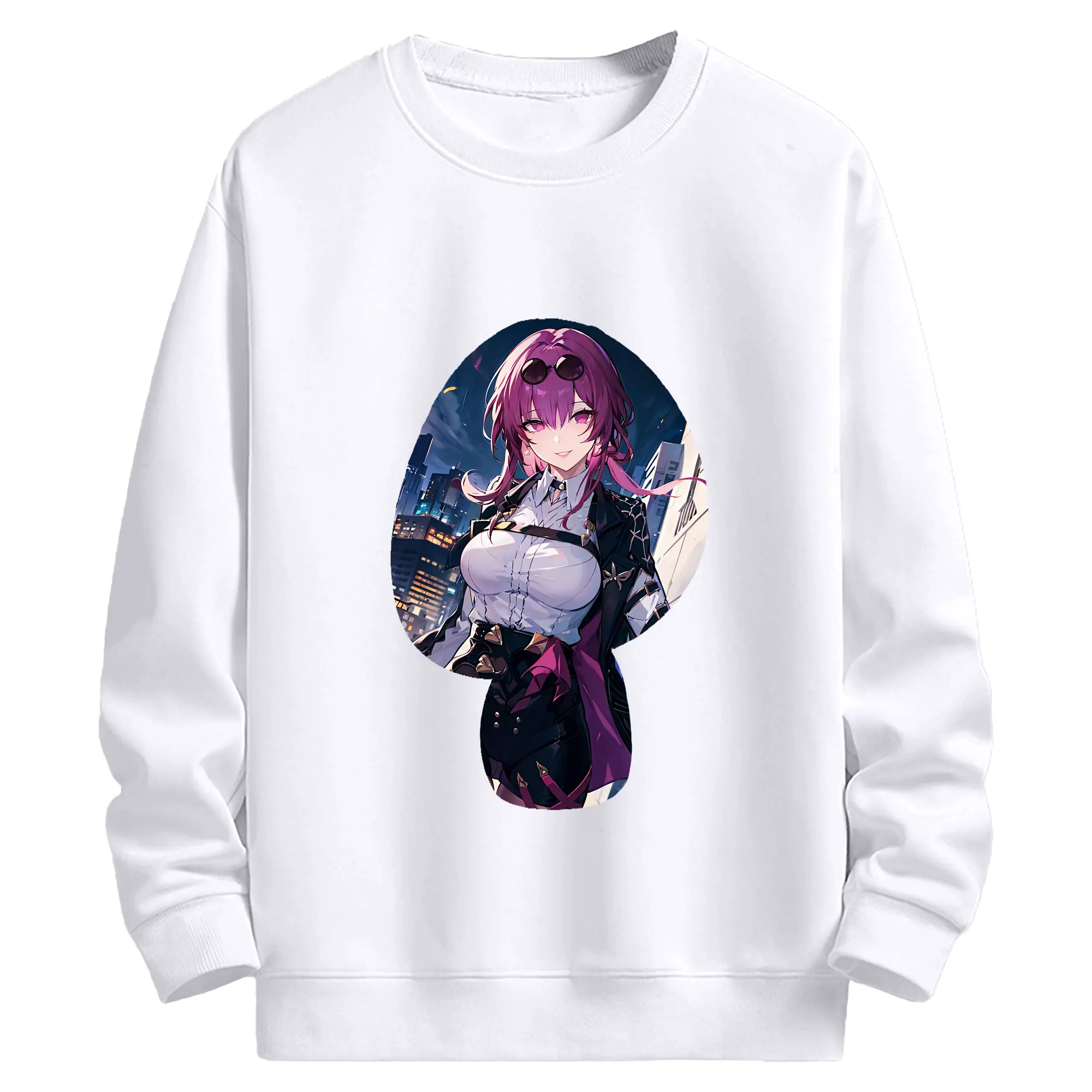 崩壊：スターレイル グッズ カフカ - 高品質 クルーネック スウェット ・ コットン59％ ポリエステル41％ ・ ユニセックス 長袖 トレーナー ・ カジュアル デイリー スポーツ 散歩用