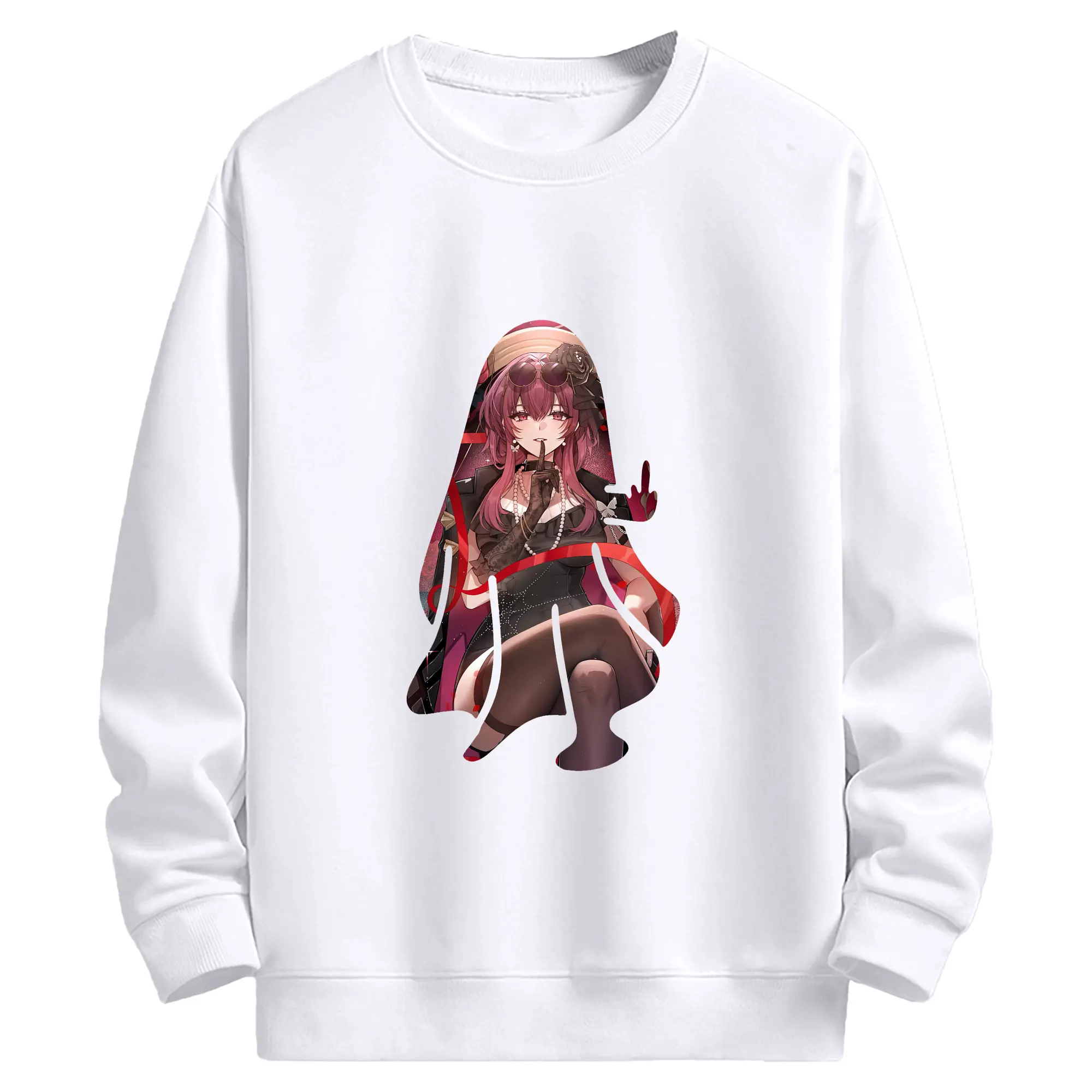 崩壊：スターレイル グッズ カフカ - 高品質 クルーネック スウェット ・ コットン59％ ポリエステル41％ ・ ユニセックス 長袖 トレーナー ・ カジュアル デイリー スポーツ 散歩用