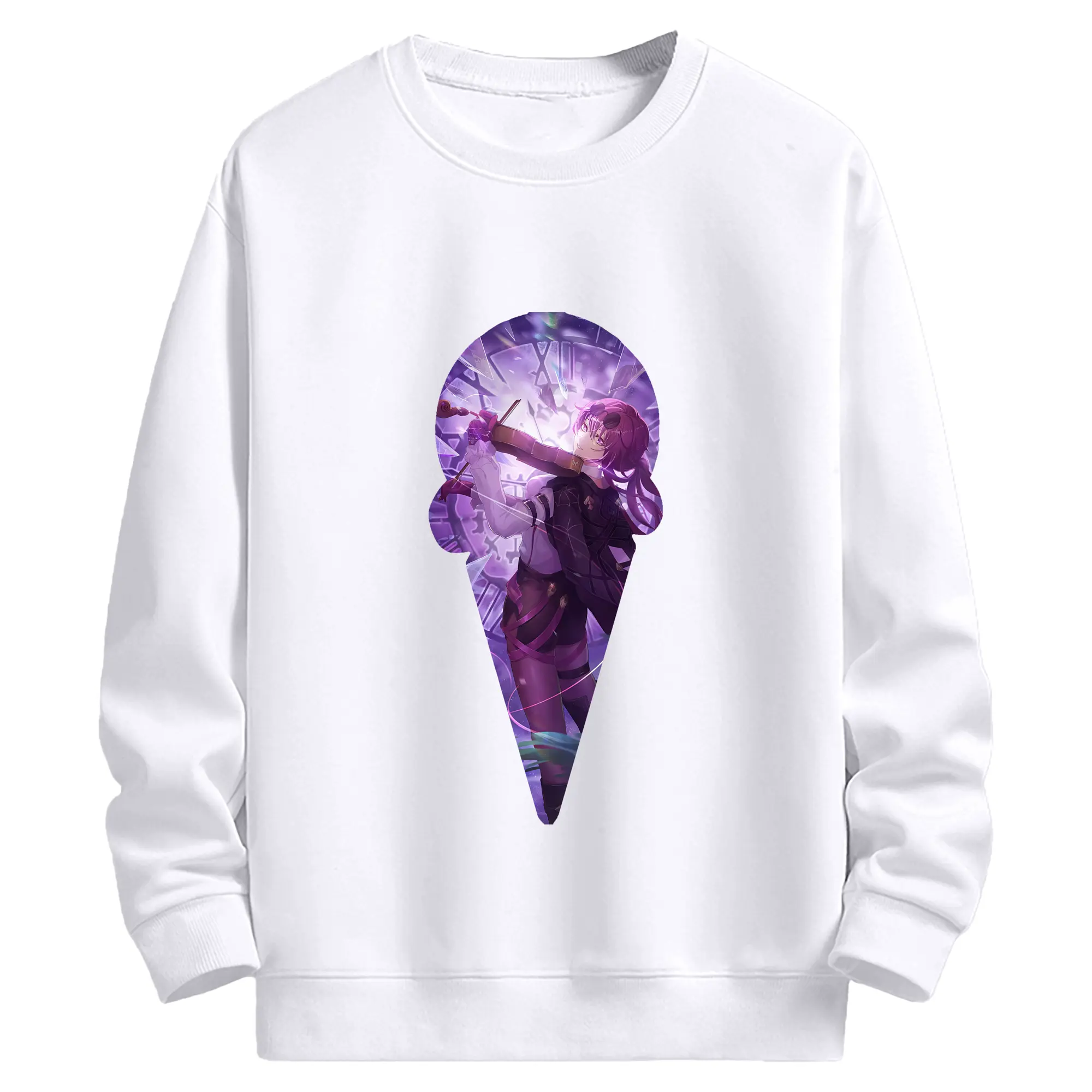 崩壊：スターレイル グッズ カフカ - 高品質 クルーネック スウェット ・ コットン59％ ポリエステル41％ ・ ユニセックス 長袖 トレーナー ・ カジュアル デイリー スポーツ 散歩用