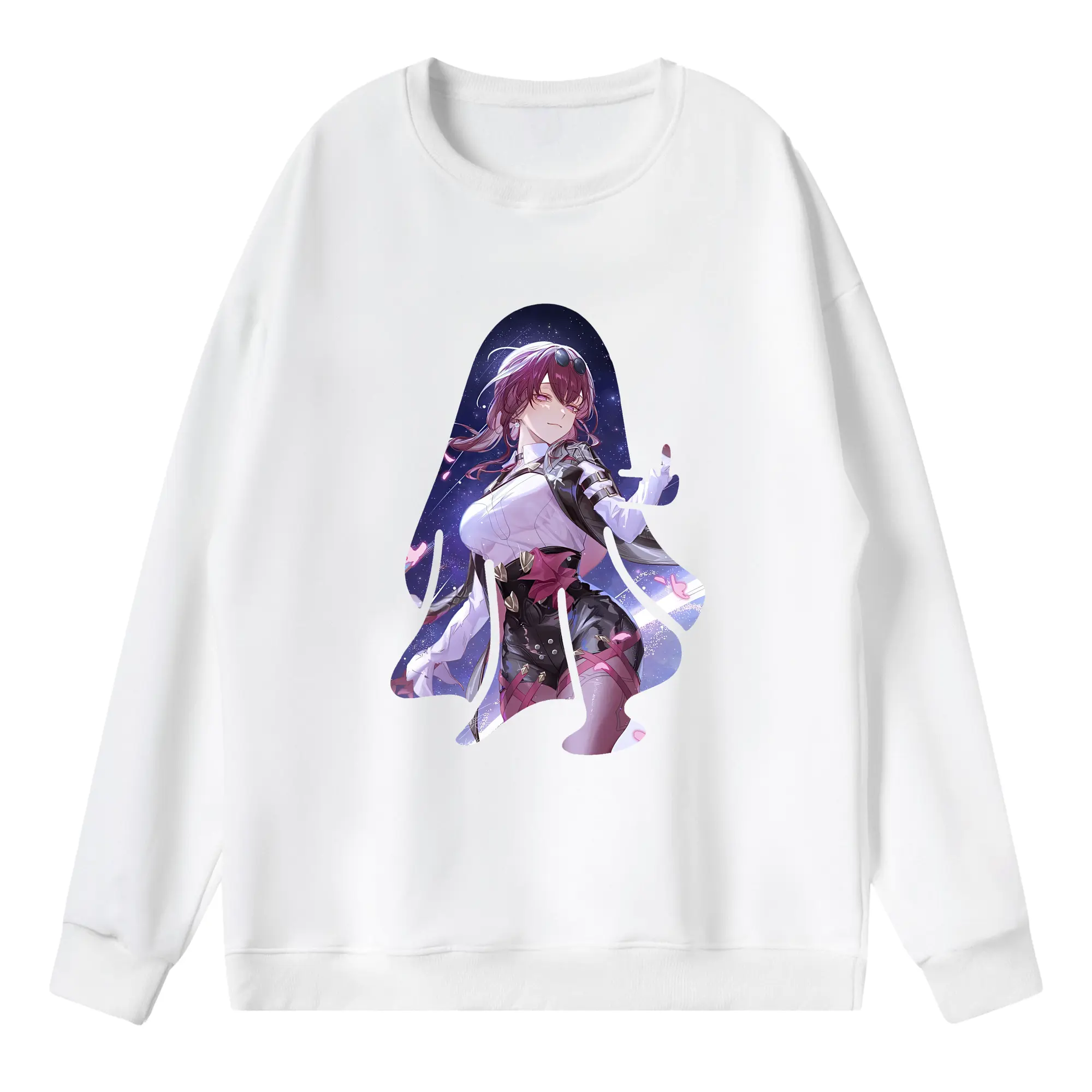 崩壊：スターレイル グッズ カフカ - 薄手 クルーネック スウェット 裏毛260g · ポリエステル 春秋向け カジュアル 男女兼用 · トレーナー デイリー スポーツ 散歩に最適