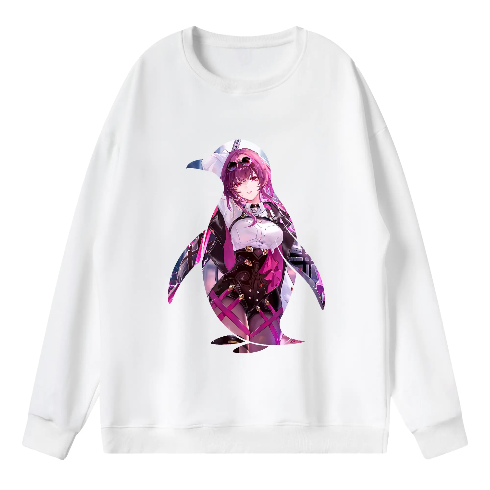 崩壊：スターレイル グッズ カフカ - 薄手 クルーネック スウェット 裏毛260g · ポリエステル 春秋向け カジュアル 男女兼用 · トレーナー デイリー スポーツ 散歩に最適