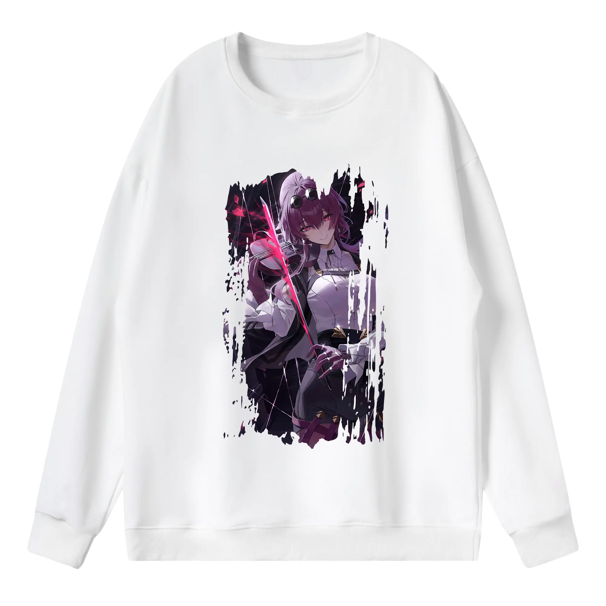 崩壊：スターレイル グッズ カフカ - 薄手 クルーネック スウェット 裏毛260g · ポリエステル 春秋向け カジュアル 男女兼用 · トレーナー デイリー スポーツ 散歩に最適