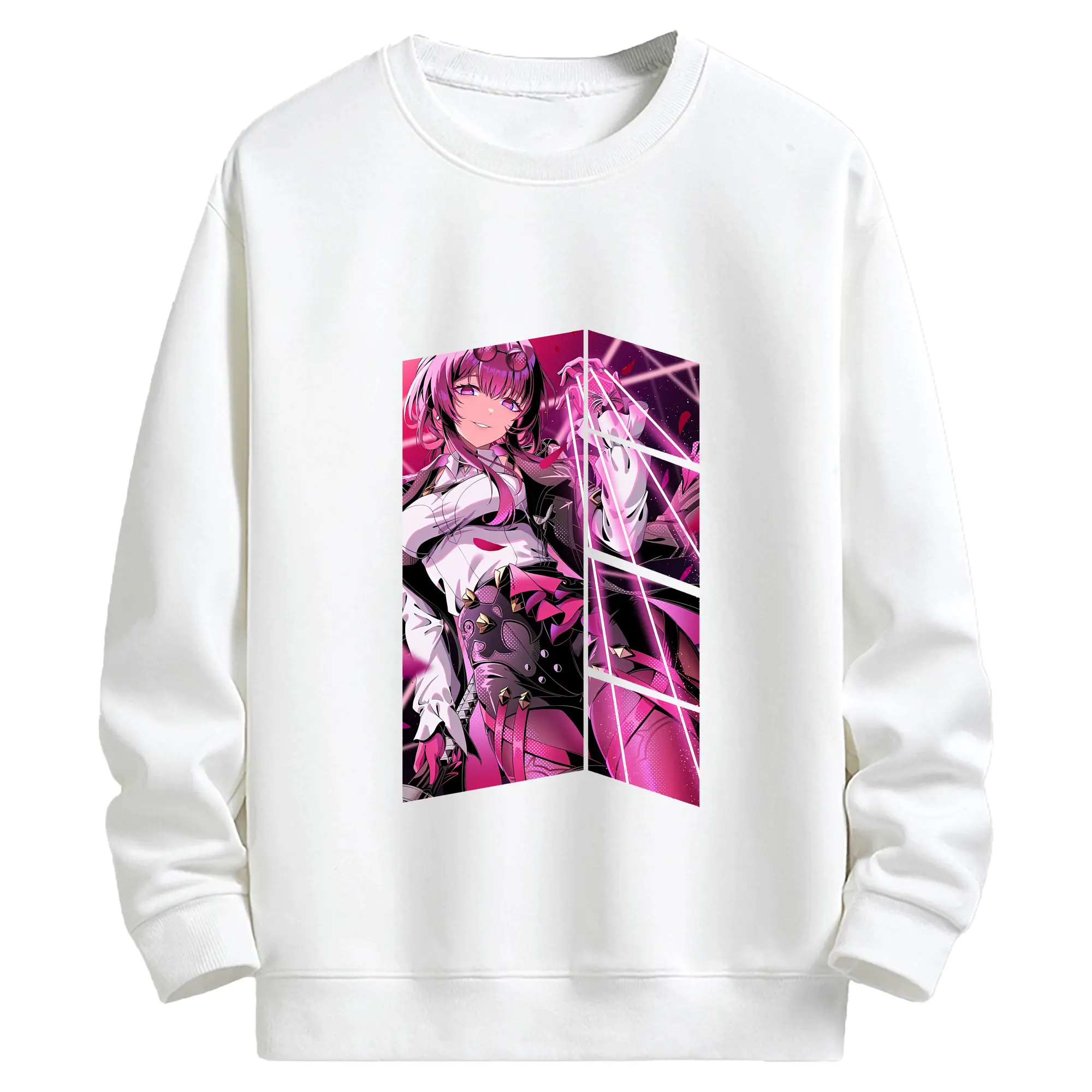 崩壊：スターレイル グッズ カフカ - キッズ クルーネックスウェットシャツ ・ フロントプリント ・ 綿80％ ポリエステル20％ ・ 快適 通学 スポーツ 日常使い お散歩用