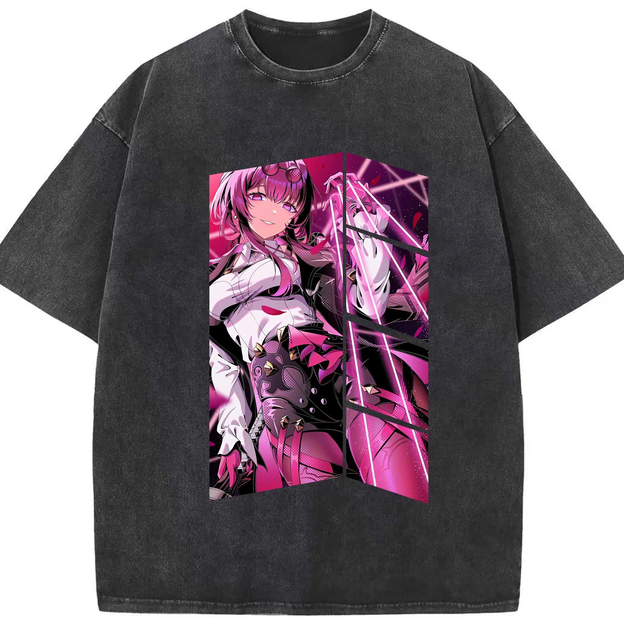 崩壊：スターレイル グッズ カフカ - 綿100％ ヴィンテージ風 半袖Tシャツ ・ フロントプリント ・ 柔らか肌触り ・ 通気性 快適 ・ スポーツ カジュアル 外出用