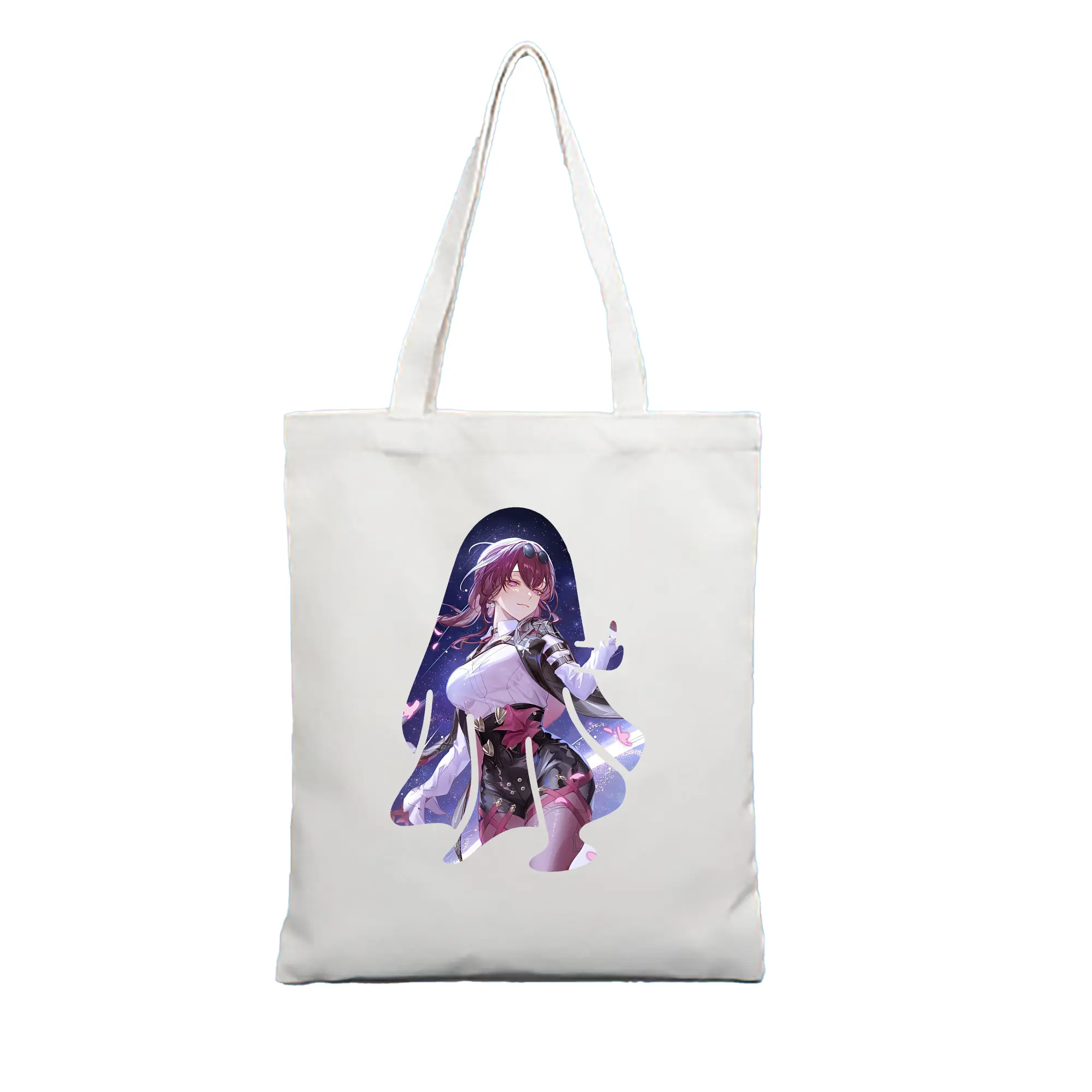 崩壊：スターレイル グッズ カフカ - 縦型キャンバス手提げバッグ（トートバッグ） ・ キャンバス素材 ・ ショッピング用 ・ 軽量 丈夫 お手入れ簡単