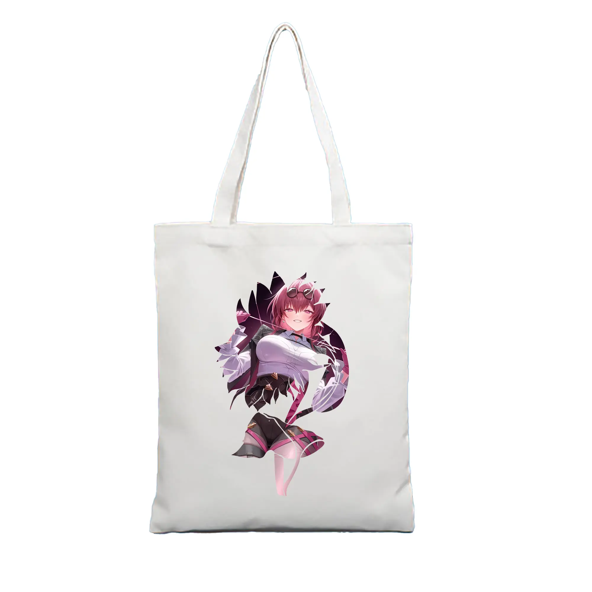 崩壊：スターレイル グッズ カフカ - 縦型キャンバス手提げバッグ（トートバッグ） ・ キャンバス素材 ・ ショッピング用 ・ 軽量 丈夫 お手入れ簡単