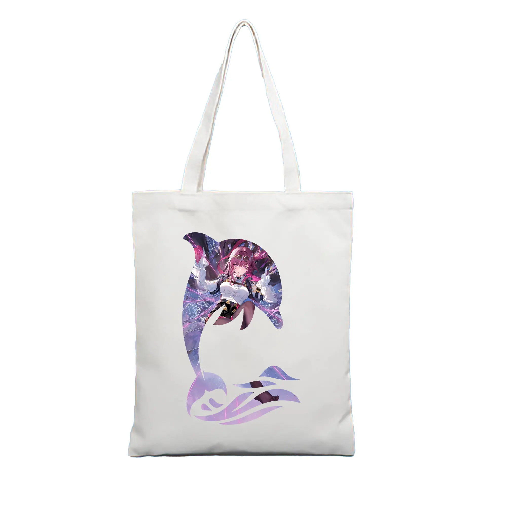 崩壊：スターレイル グッズ カフカ - 縦型キャンバス手提げバッグ（トートバッグ） ・ キャンバス素材 ・ ショッピング用 ・ 軽量 丈夫 お手入れ簡単