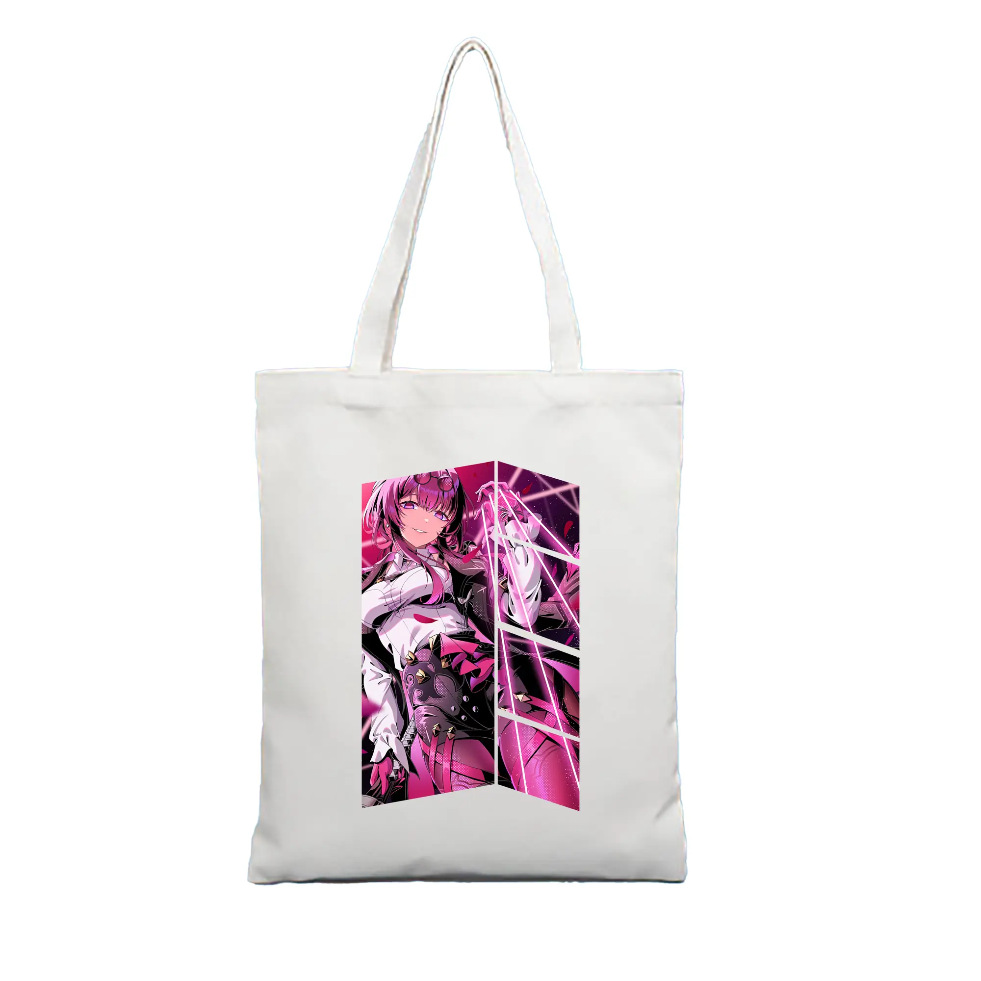 崩壊：スターレイル グッズ カフカ - 縦型キャンバス手提げバッグ（トートバッグ） ・ キャンバス素材 ・ ショッピング用 ・ 軽量 丈夫 お手入れ簡単